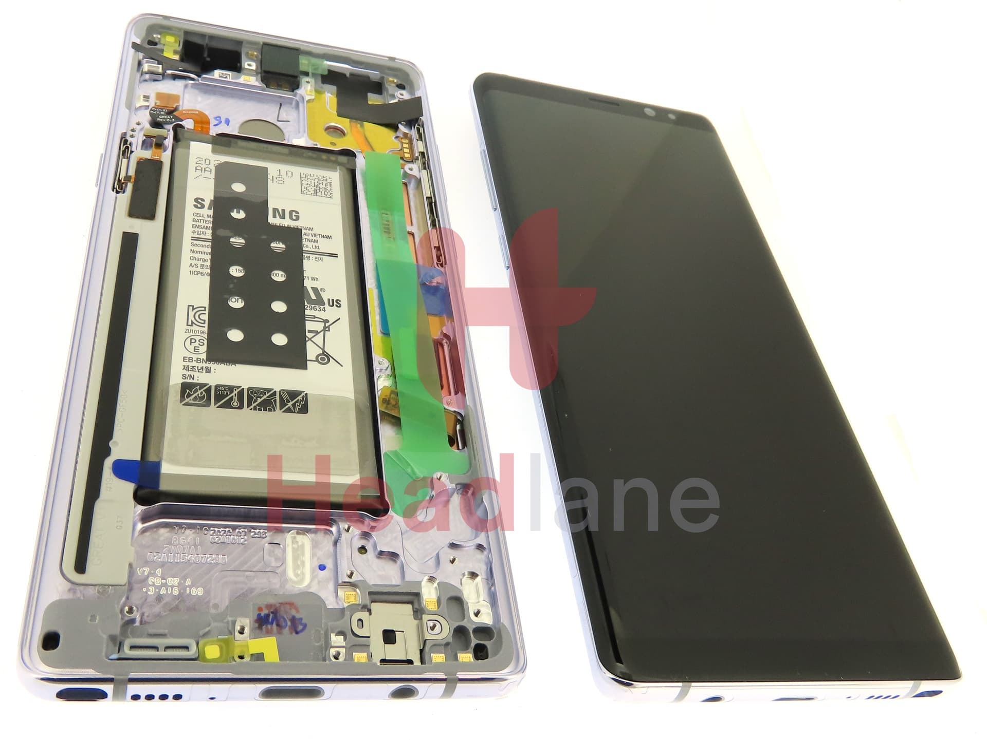 Samsung SM-N950 Galaxy Note 8 LCD Display / Screen + Touch + Battery - Grey - view 2