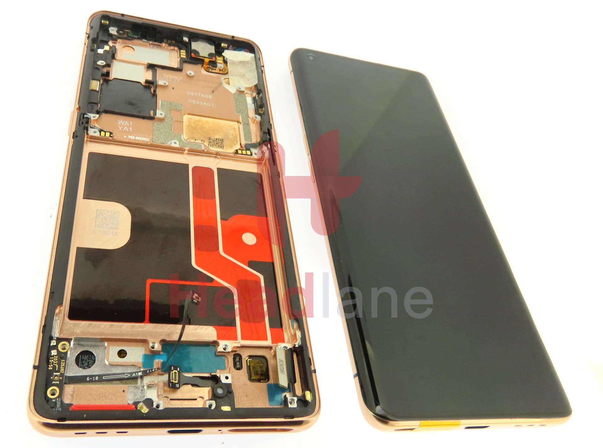 Oppo CPH2025 Find X2 Pro LCD Display / Screen + Touch - Orange - view 2