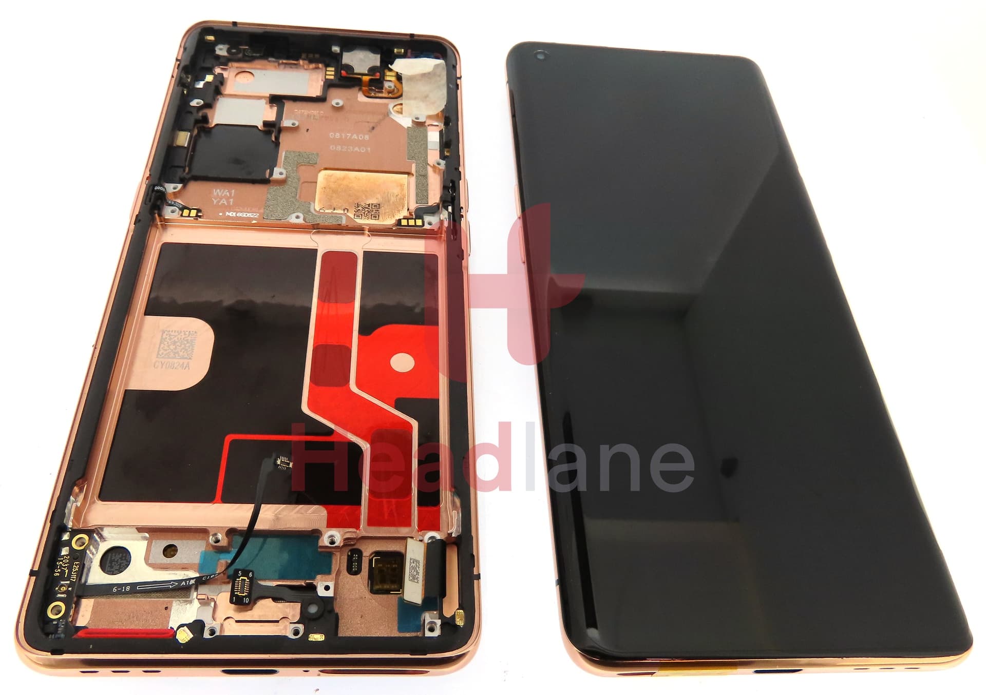 Oppo CPH2025 Find X2 Pro LCD Display / Screen + Touch - Orange - view 3