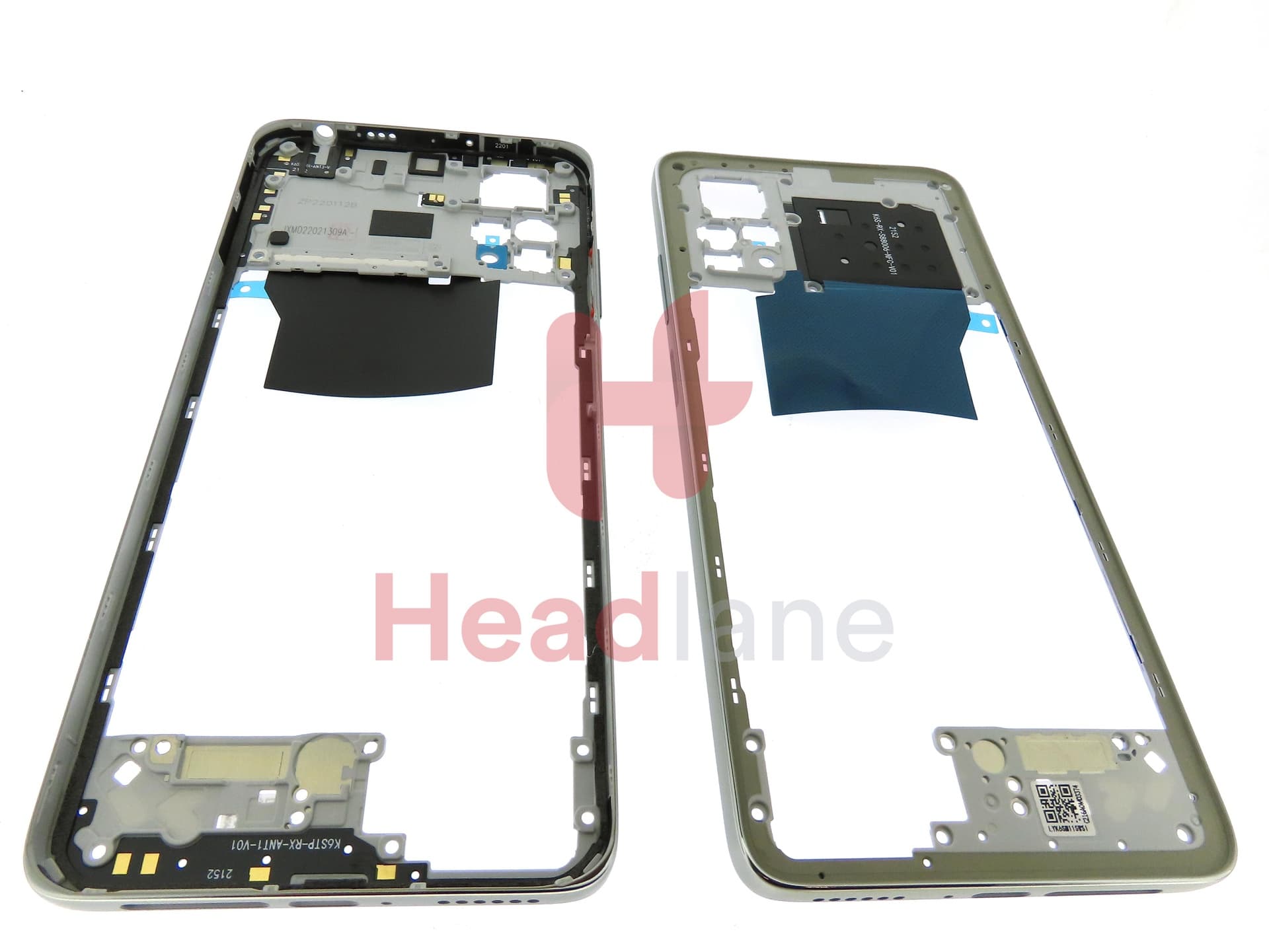 Xiaomi Redmi Note 11 Pro 5G Middle Cover / Chassis - Silver - view 2