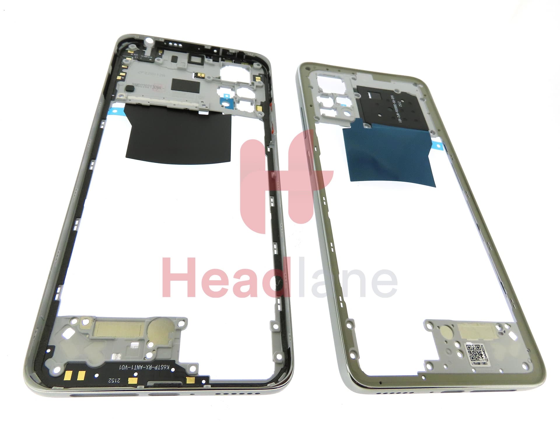 Xiaomi Redmi Note 11 Pro 5G Middle Cover / Chassis - Silver - view 3