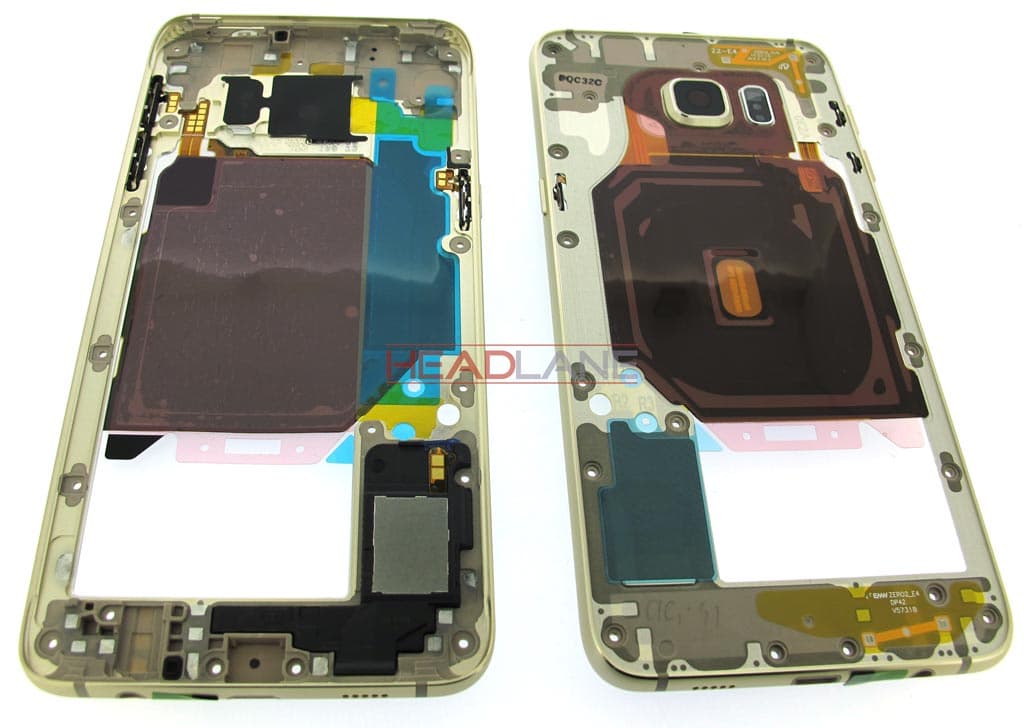 Samsung SM-G928F Galaxy S6 Edge+ Middle Cover - Gold - view 2