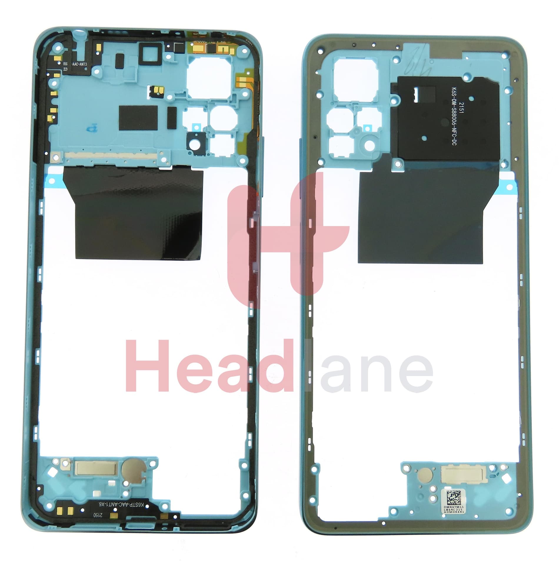 Xiaomi Redmi Note 11 Pro Middle Cover / Chassis - Blue - view 2