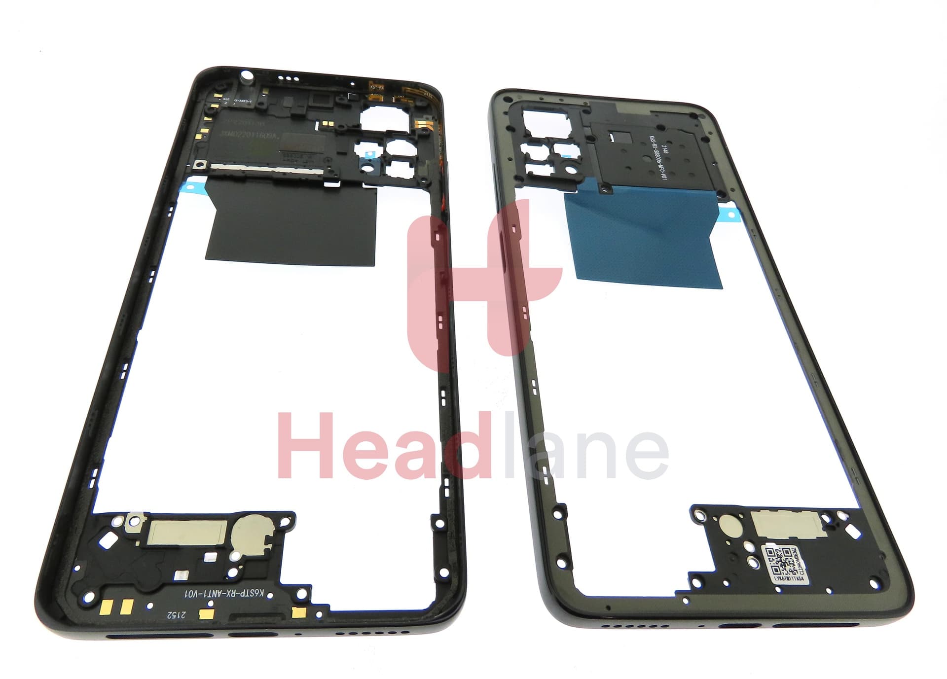 Xiaomi Redmi Note 11 Pro Middle Cover / Chassis - Black - view 2