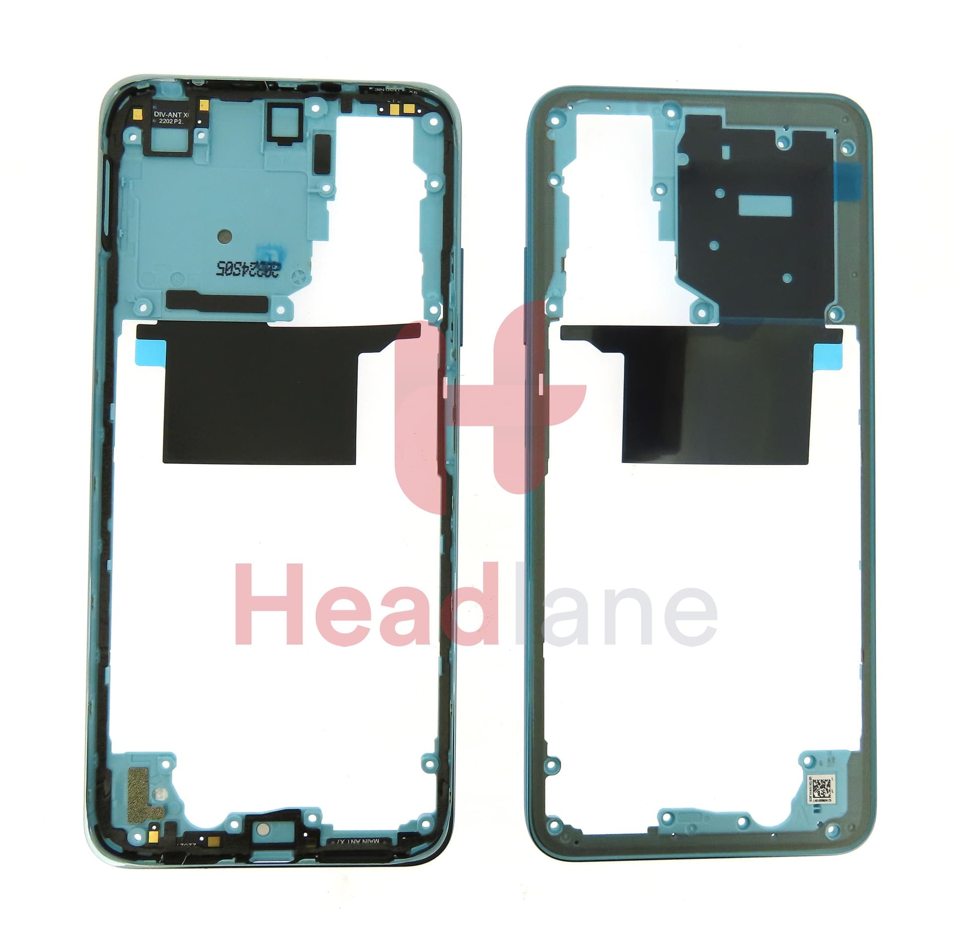 Xiaomi Redmi Note 11 Middle Cover / Chassis - Light Blue - view 3