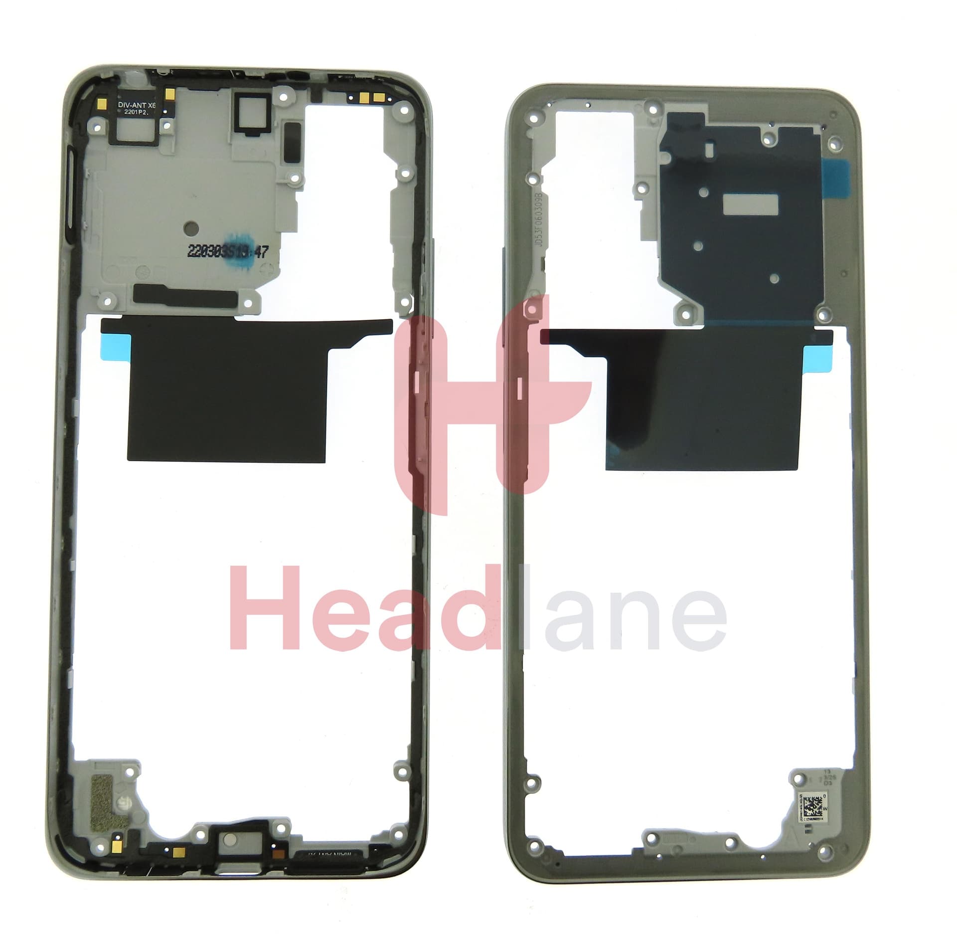 Xiaomi Redmi Note 11S Middle Cover / Chassis - Silver - view 3