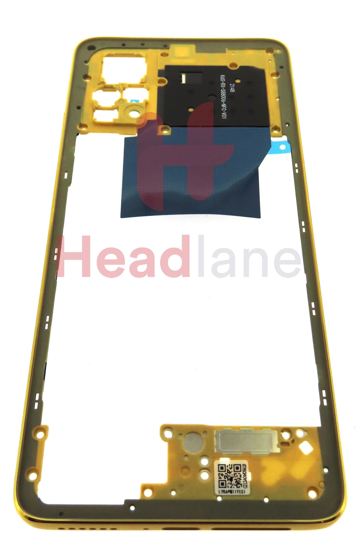 Xiaomi Poco X4 Pro 5G Middle Cover / Chassis - Yellow - view 3