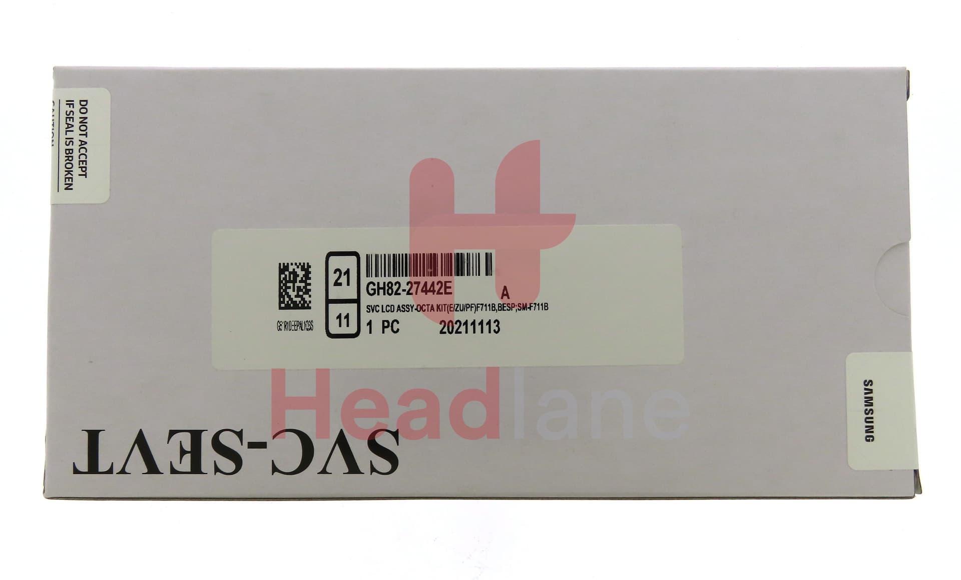 Samsung SM-F711 Galaxy Z Flip3 5G LCD Display / Screen + Touch + Battery - Bespoke Silver (No Camera) - view 4