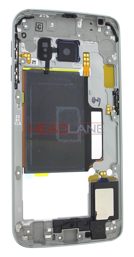 Samsung SM-G925F Galaxy S6 Edge Middle Cover - Black - view 2