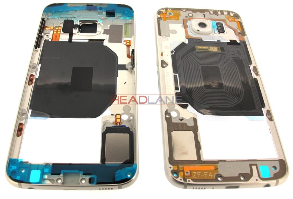 Samsung SM-G920F Galaxy S6 Middle Cover / Chassis - White - view 2
