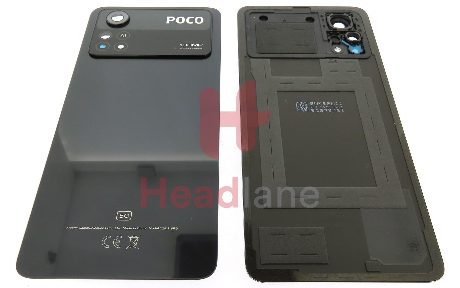 Xiaomi Poco X4 Pro 5G Back / Battery Cover - Black - view 2