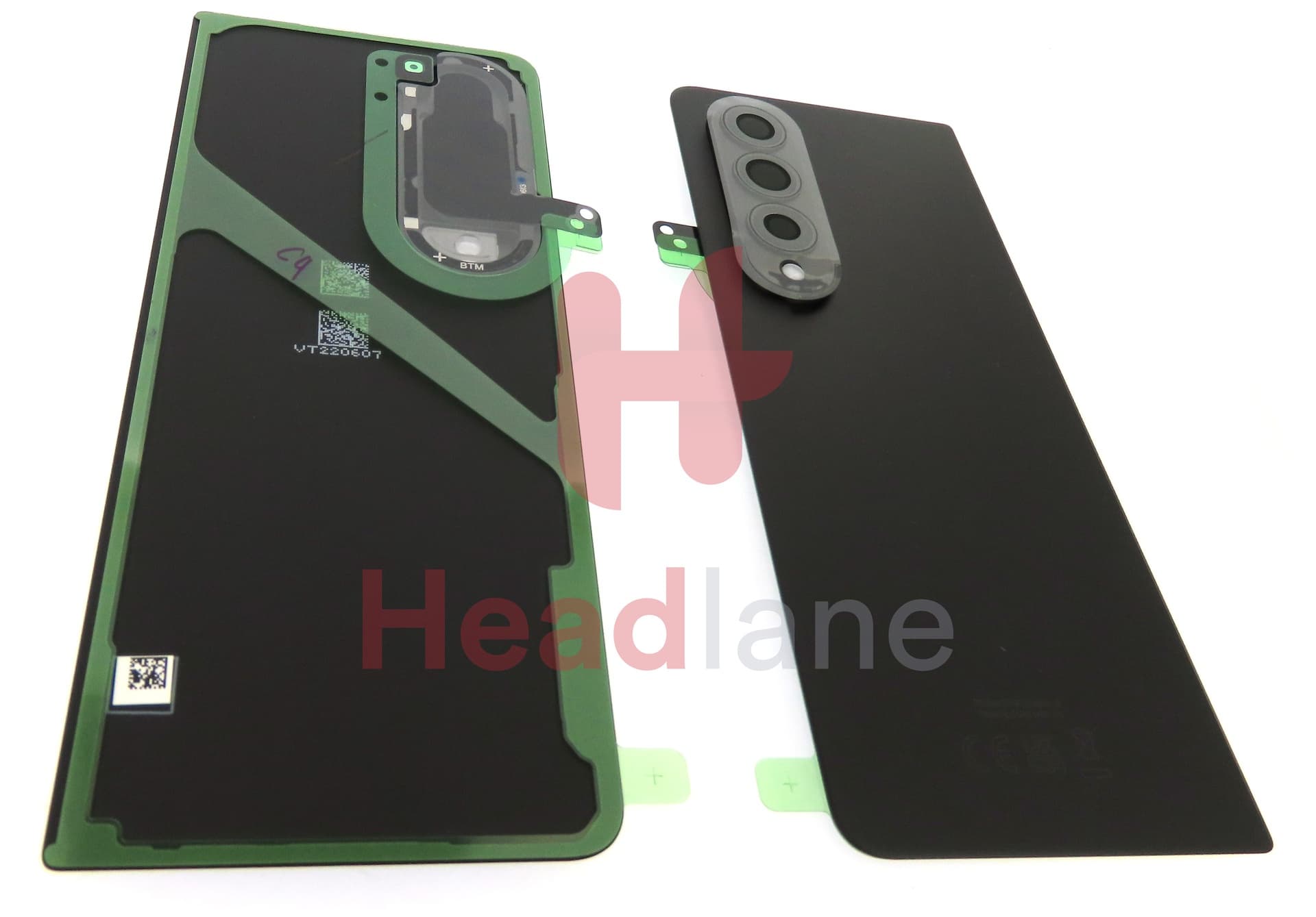 Samsung SM-F936 Galaxy Z Fold4 5G Back / Battery Cover - Phantom Black - view 2