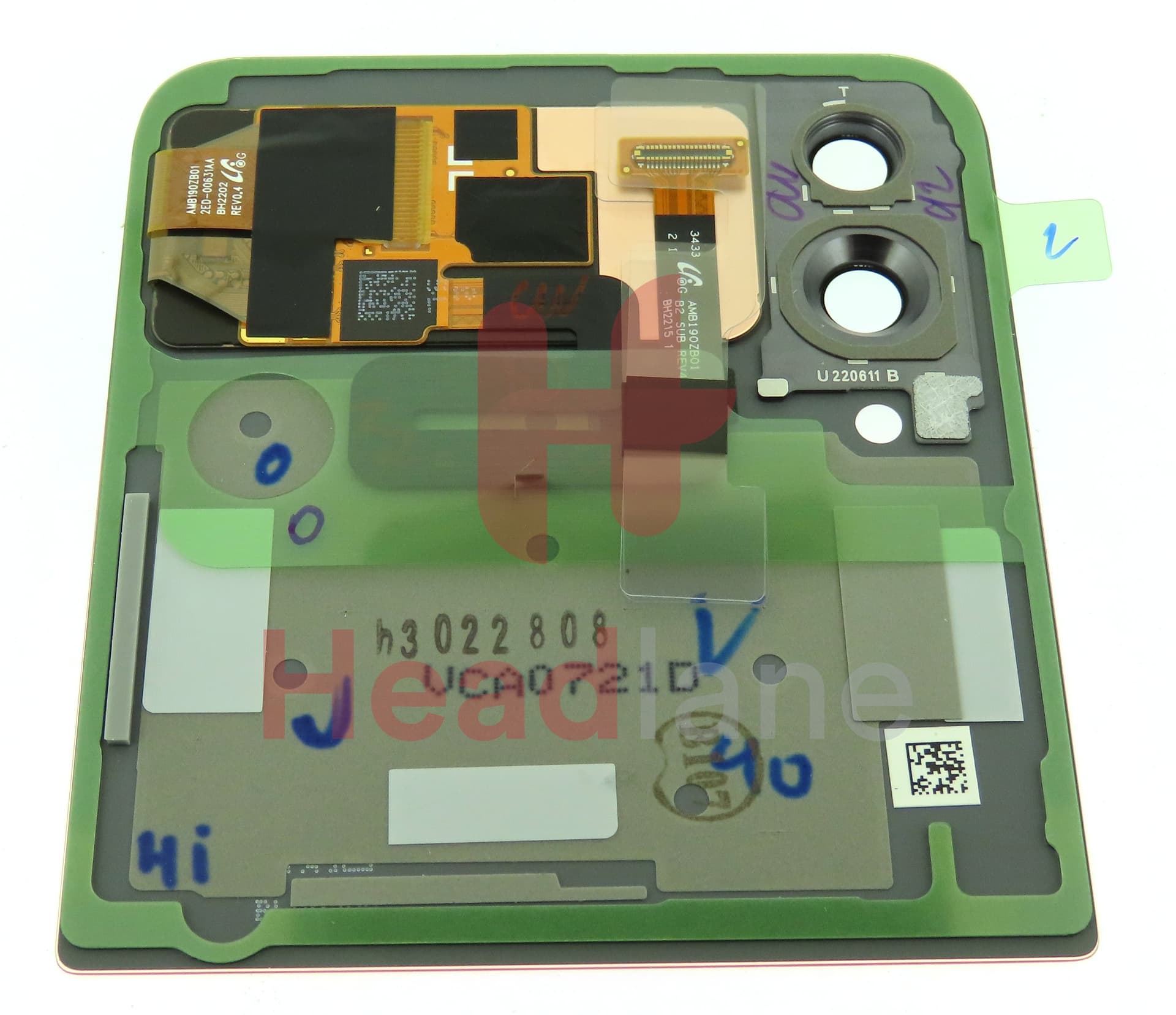 Samsung SM-F721 Galaxy Z Flip4 5G Outer LCD Display / Screen - Bespoke Red - view 2