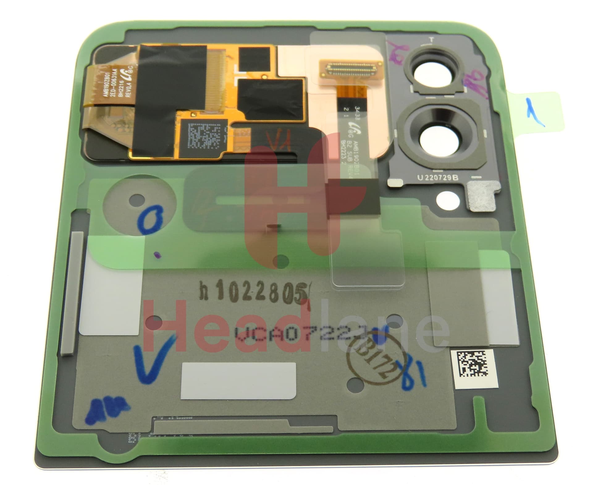Samsung SM-F721 Galaxy Z Flip4 5G Outer LCD Display / Screen - Bespoke Green - view 2