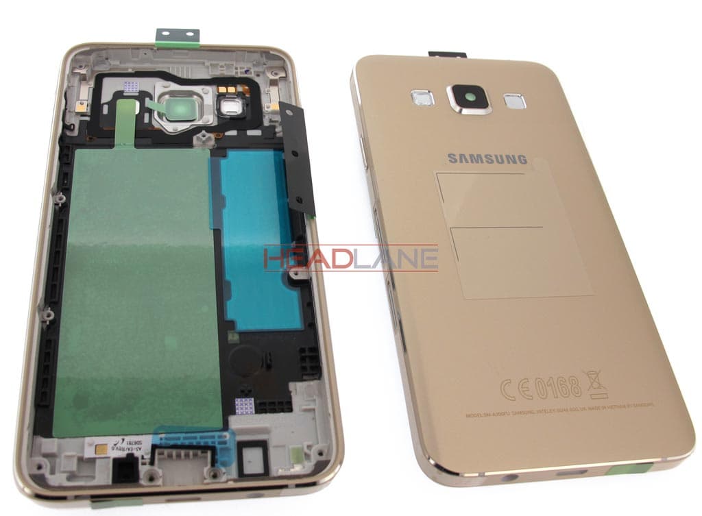 Samsung SM-A300 Galaxy A3 Middle Cover / Chassis - Gold - view 2