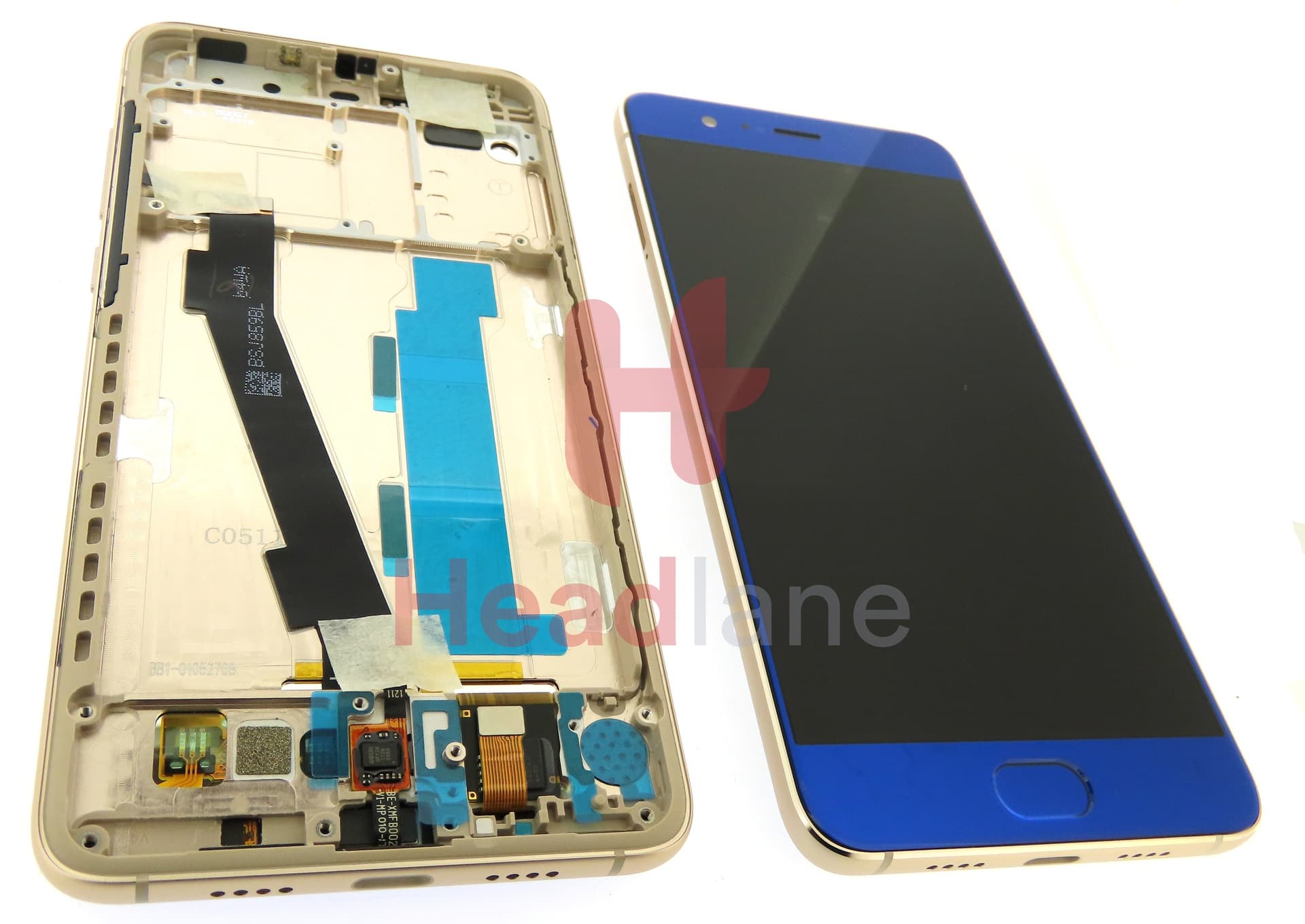 Xiaomi Redmi Note 3 LCD Display / Screen + Touch - Blue - view 2