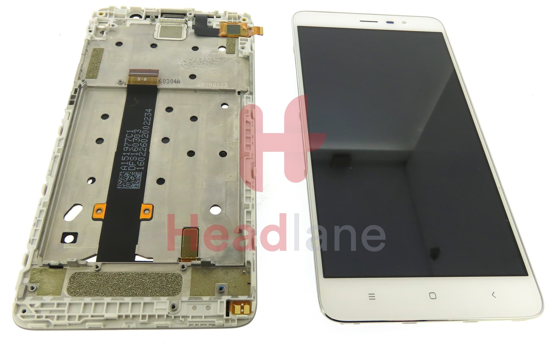 Xiaomi Redmi Note 3 LCD Display / Screen + Touch - Silver - view 3