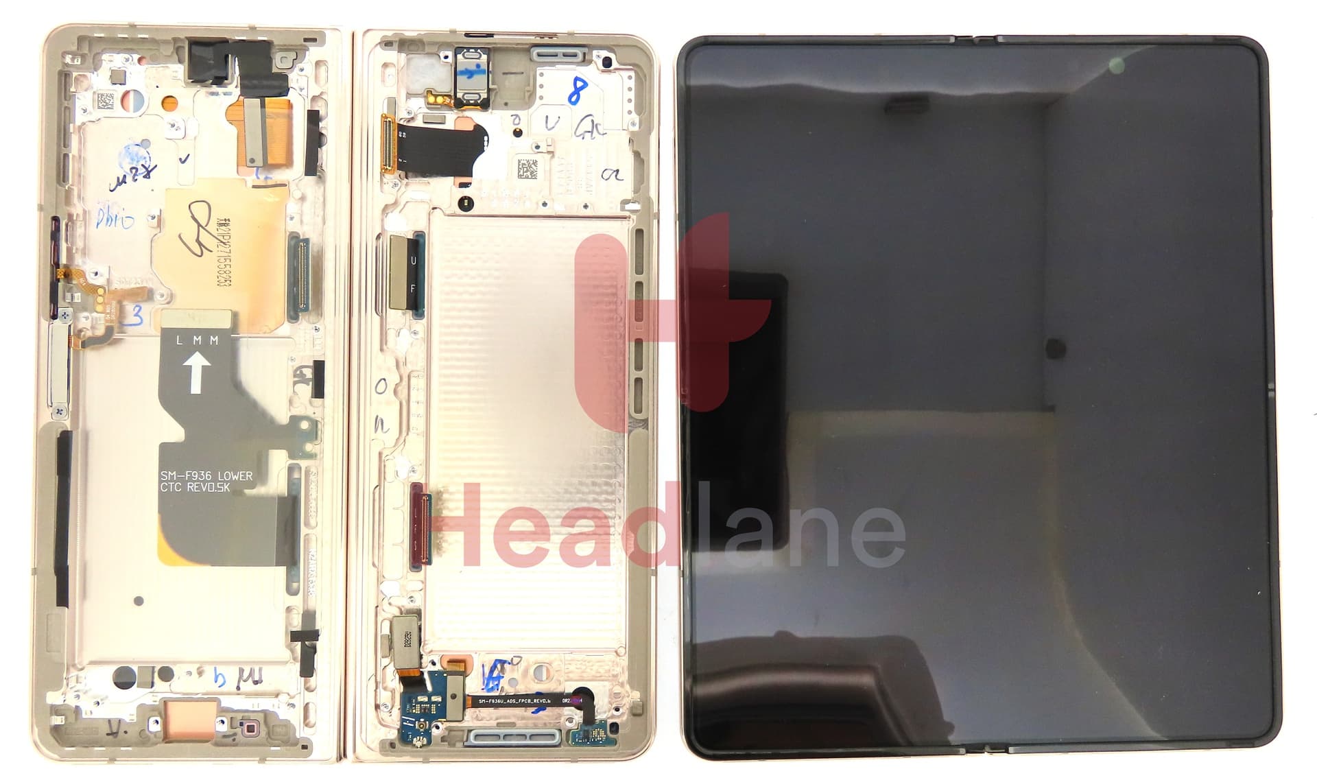 Samsung SM-F936 Galaxy Z Fold4 5G LCD Display / Screen + Touch - Beige - view 3