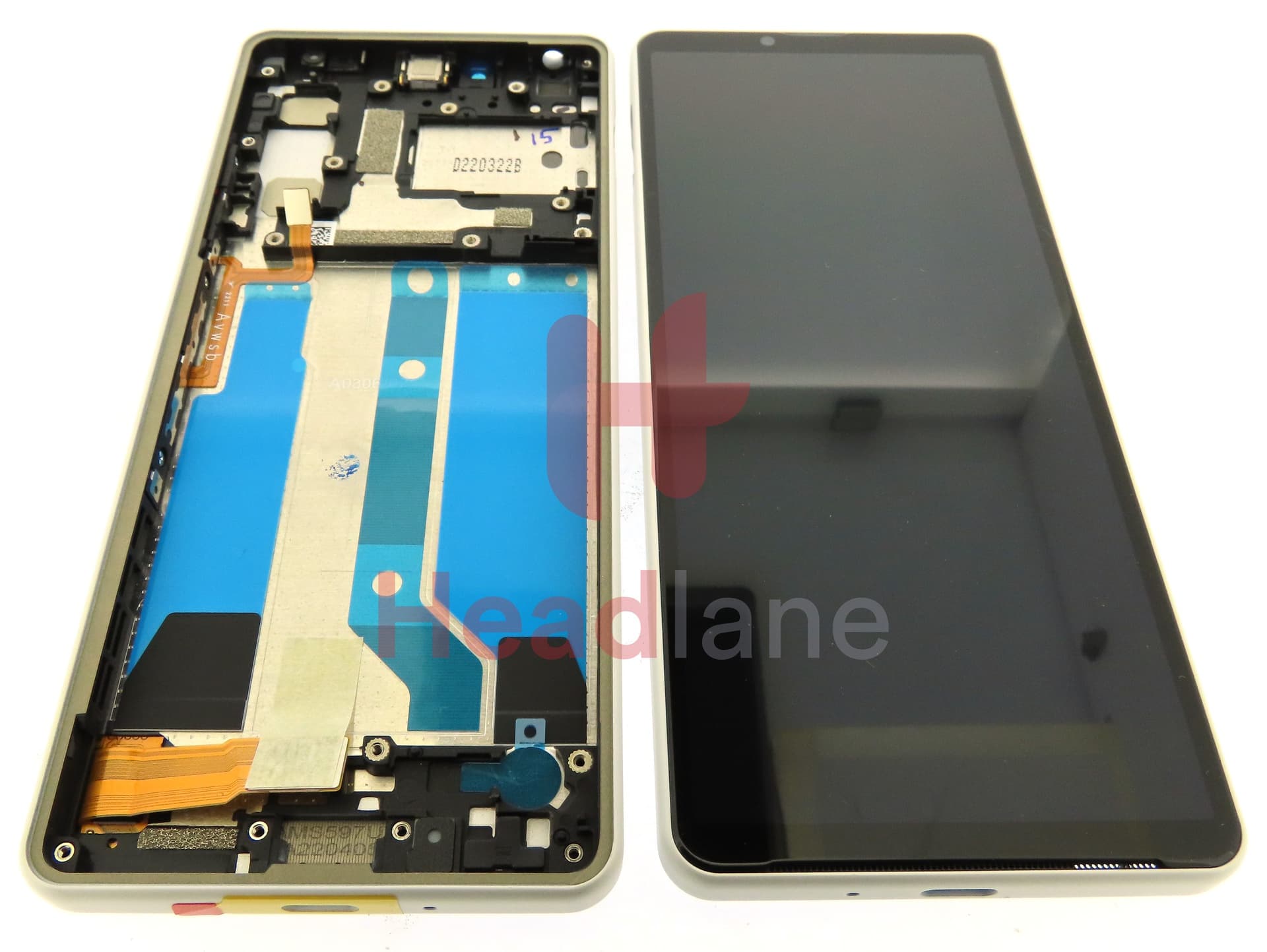 Sony XQ-CC54 Xperia 10 IV LCD Display / Screen + Touch - White - view 2