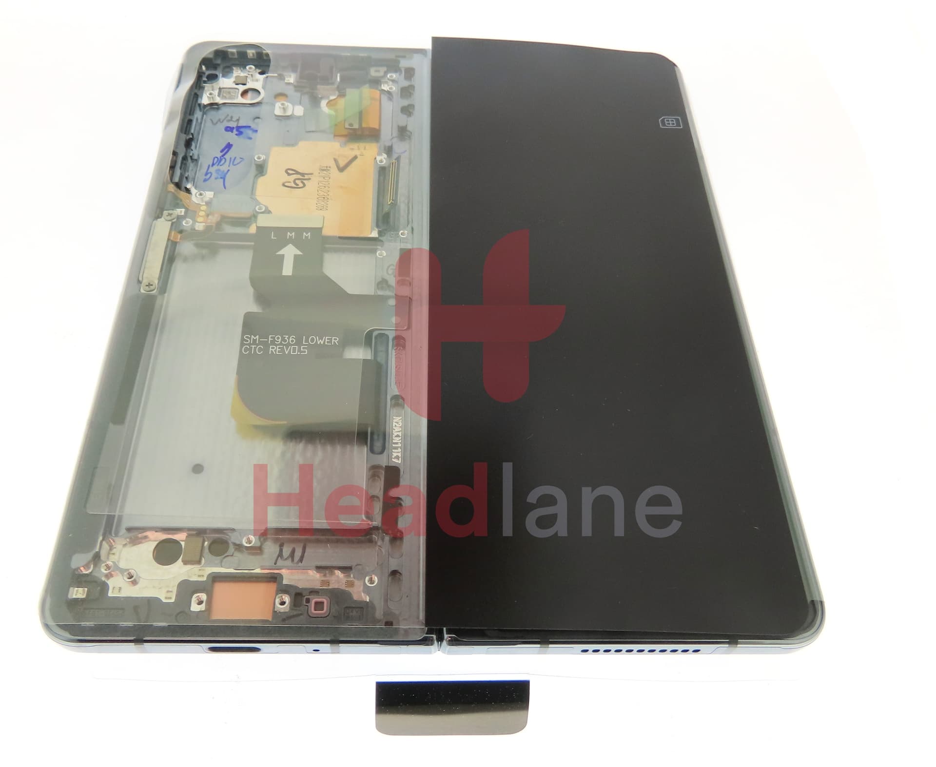 Samsung SM-F936 Galaxy Z Fold4 5G LCD Display / Screen + Touch - Greygreen - view 3