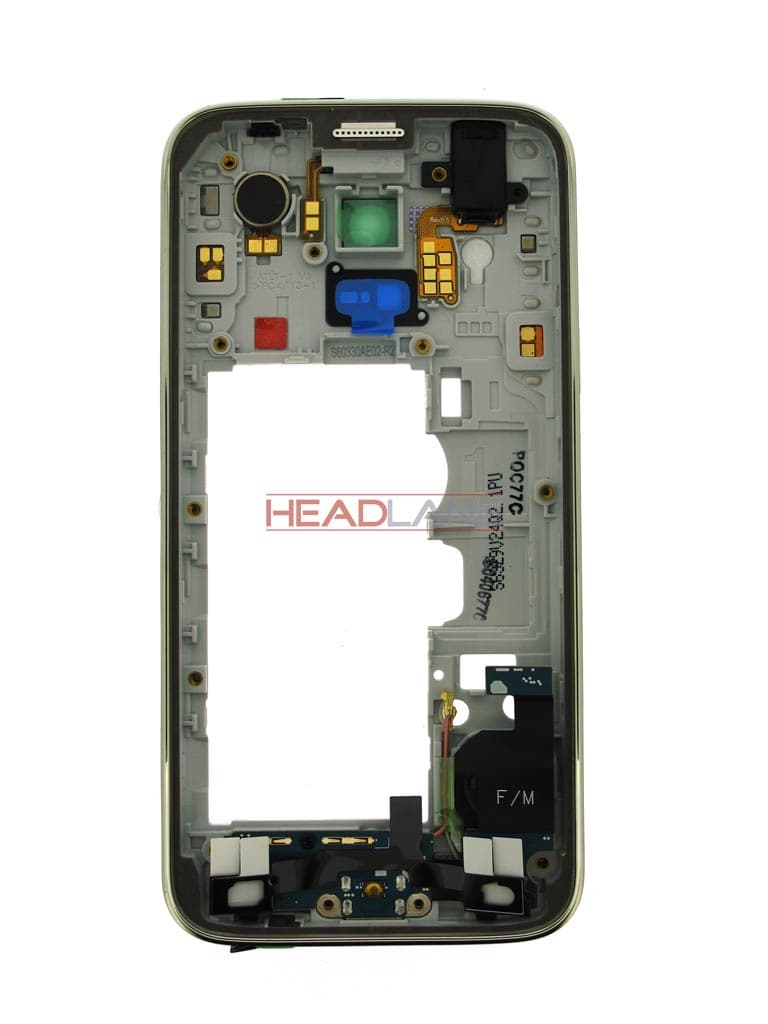 Samsung SM-G800F Galaxy S5 Mini Middle Cover - White - view 2