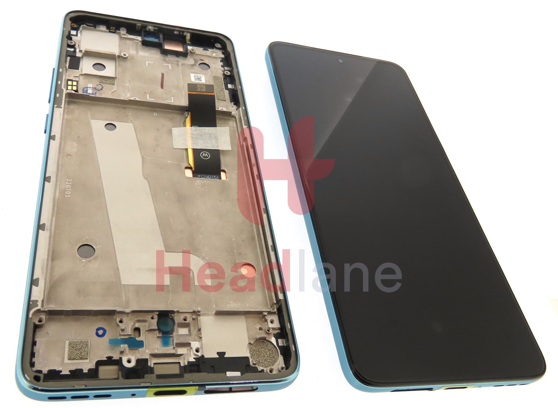 Motorola XT2203 Edge 30 LCD Display / Screen + Touch - Green - view 2