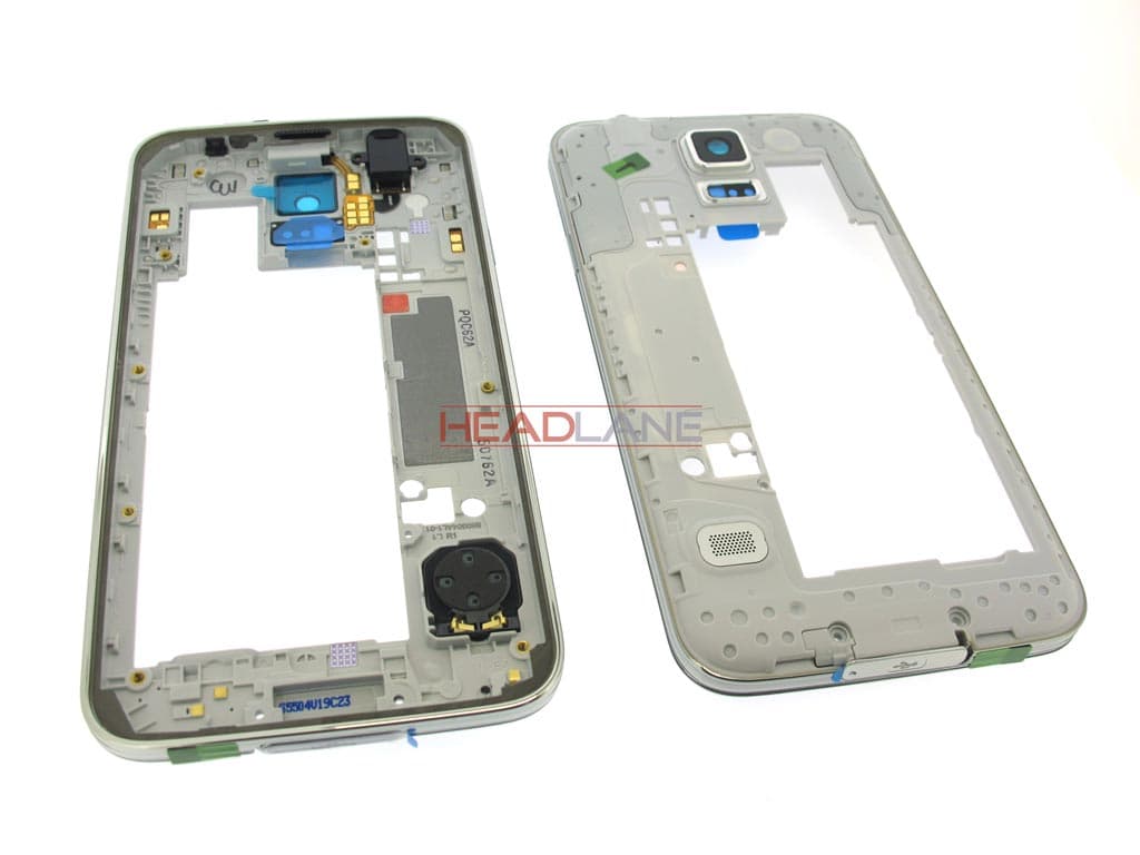 Samsung SM-G900F Galaxy S5 Middle Cover / Chassis - White - view 2