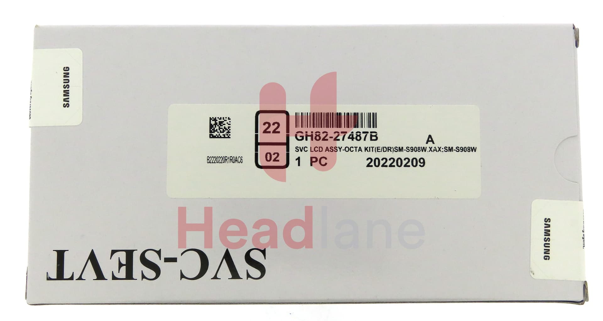 Samsung SM-S908 Galaxy S22 Ultra LCD Display / Screen + Touch + Battery - Burgundy - view 4