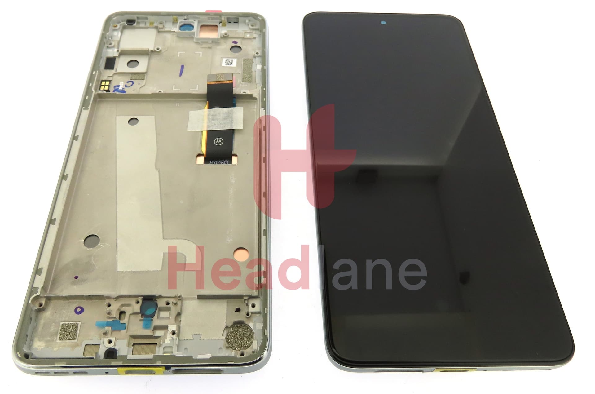 Motorola XT2203 Edge 30 LCD Display / Screen + Touch - Silver - view 2