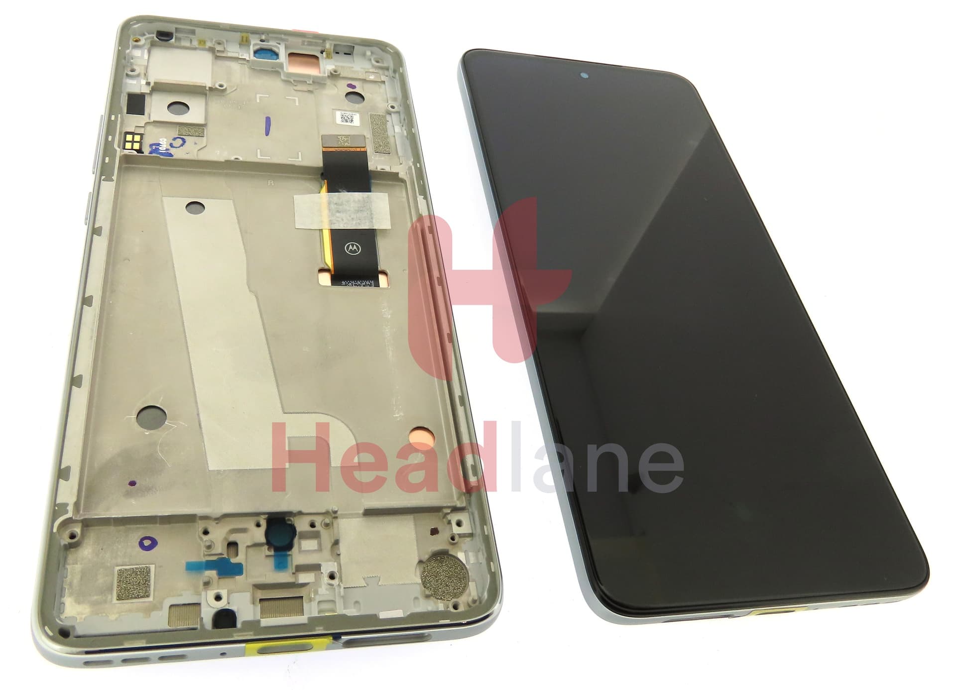 Motorola XT2203 Edge 30 LCD Display / Screen + Touch - Silver - view 3