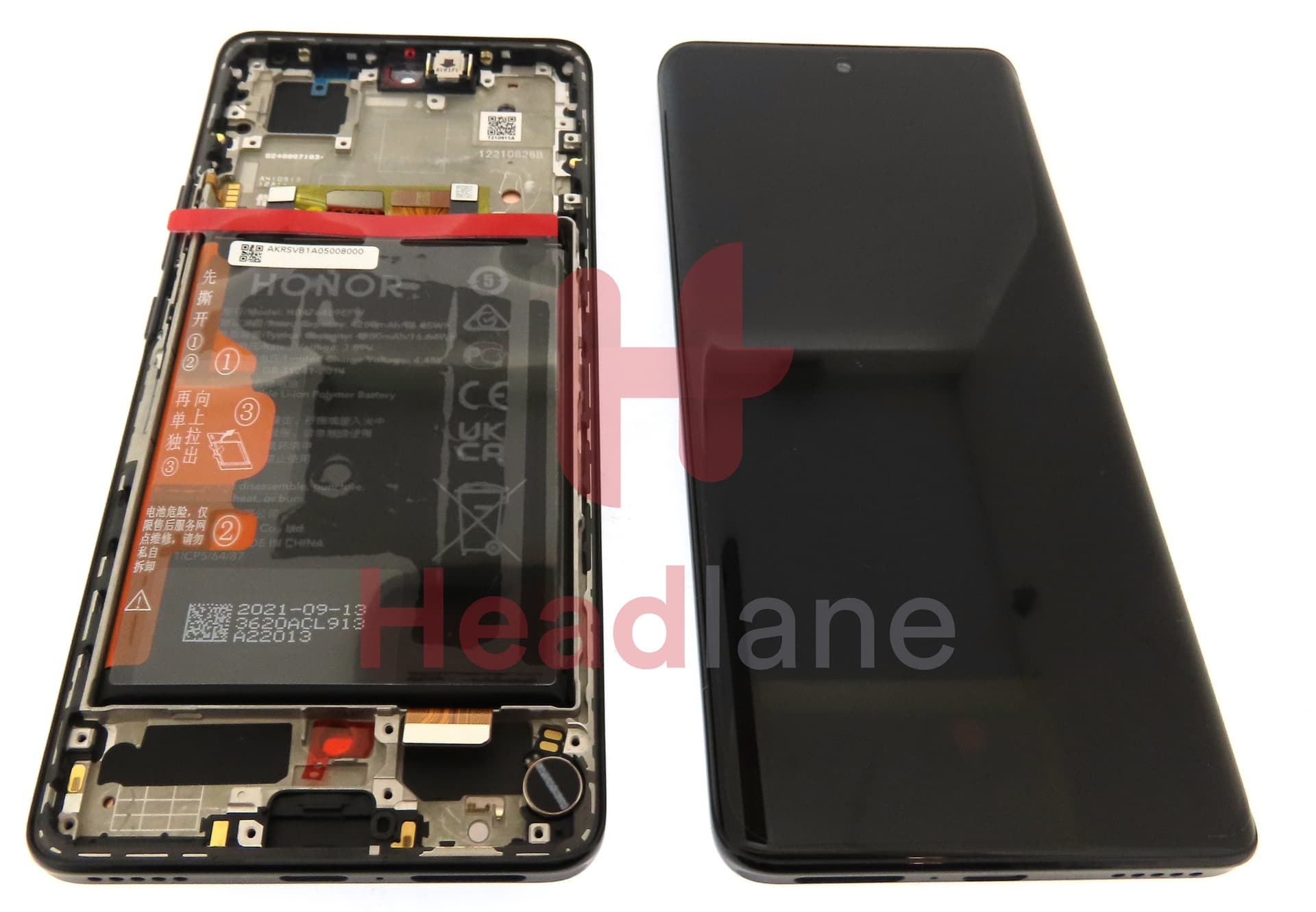 Honor 50 LCD Display / Screen + Touch + Battery - Black 2