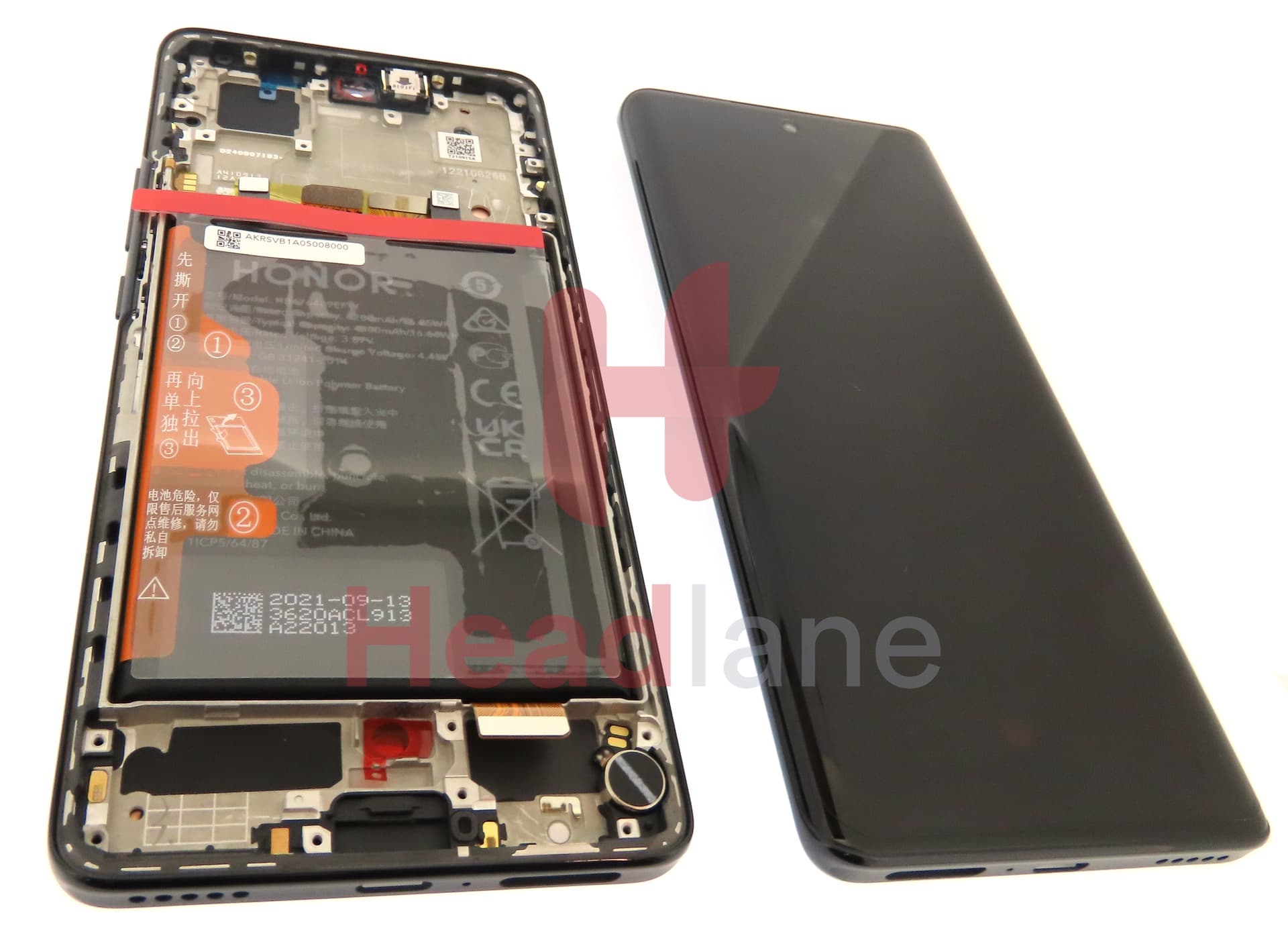 Honor 50 LCD Display / Screen + Touch + Battery - Black 3