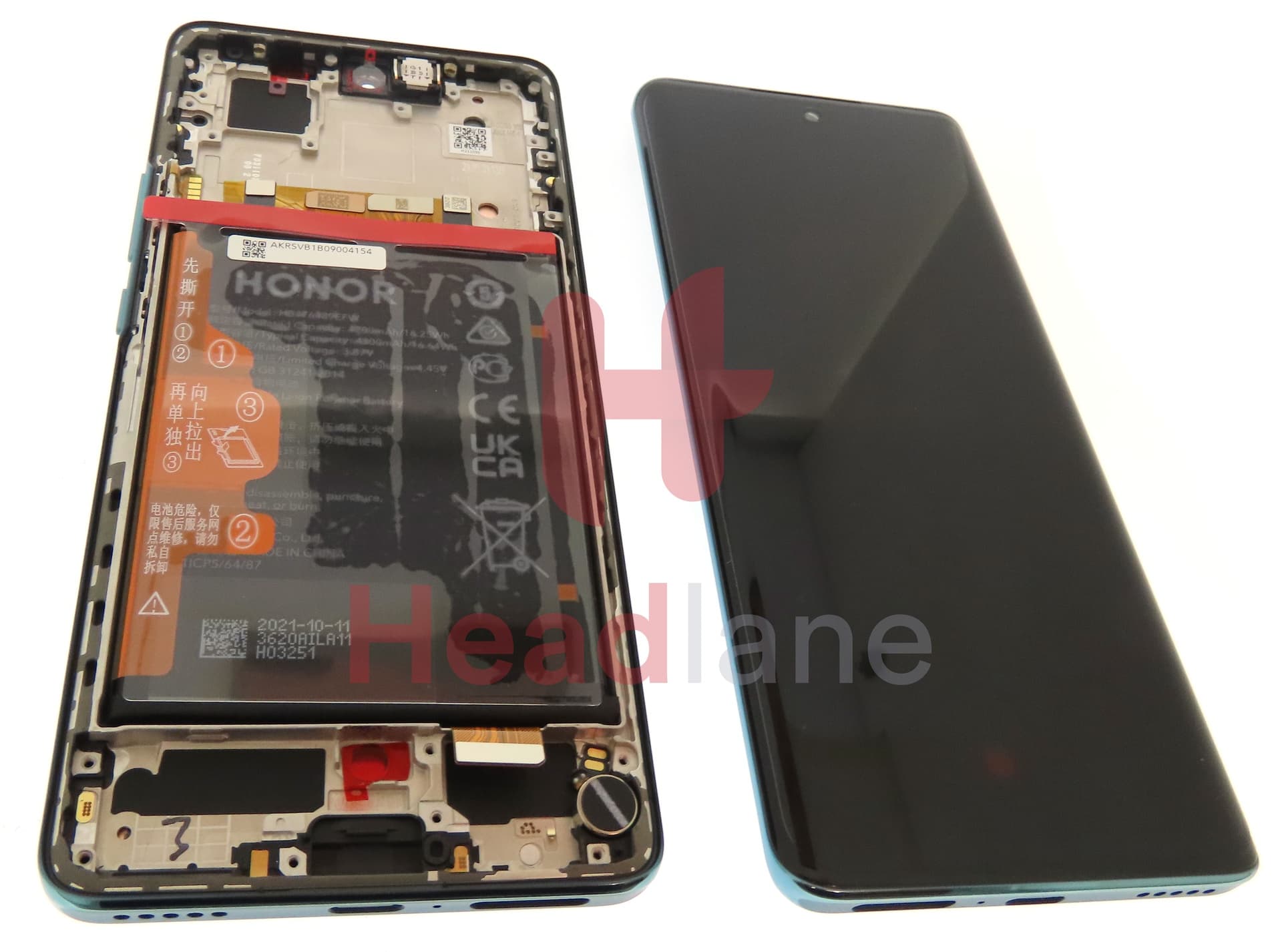 Honor 50 LCD Display / Screen + Touch + Battery - Green 3