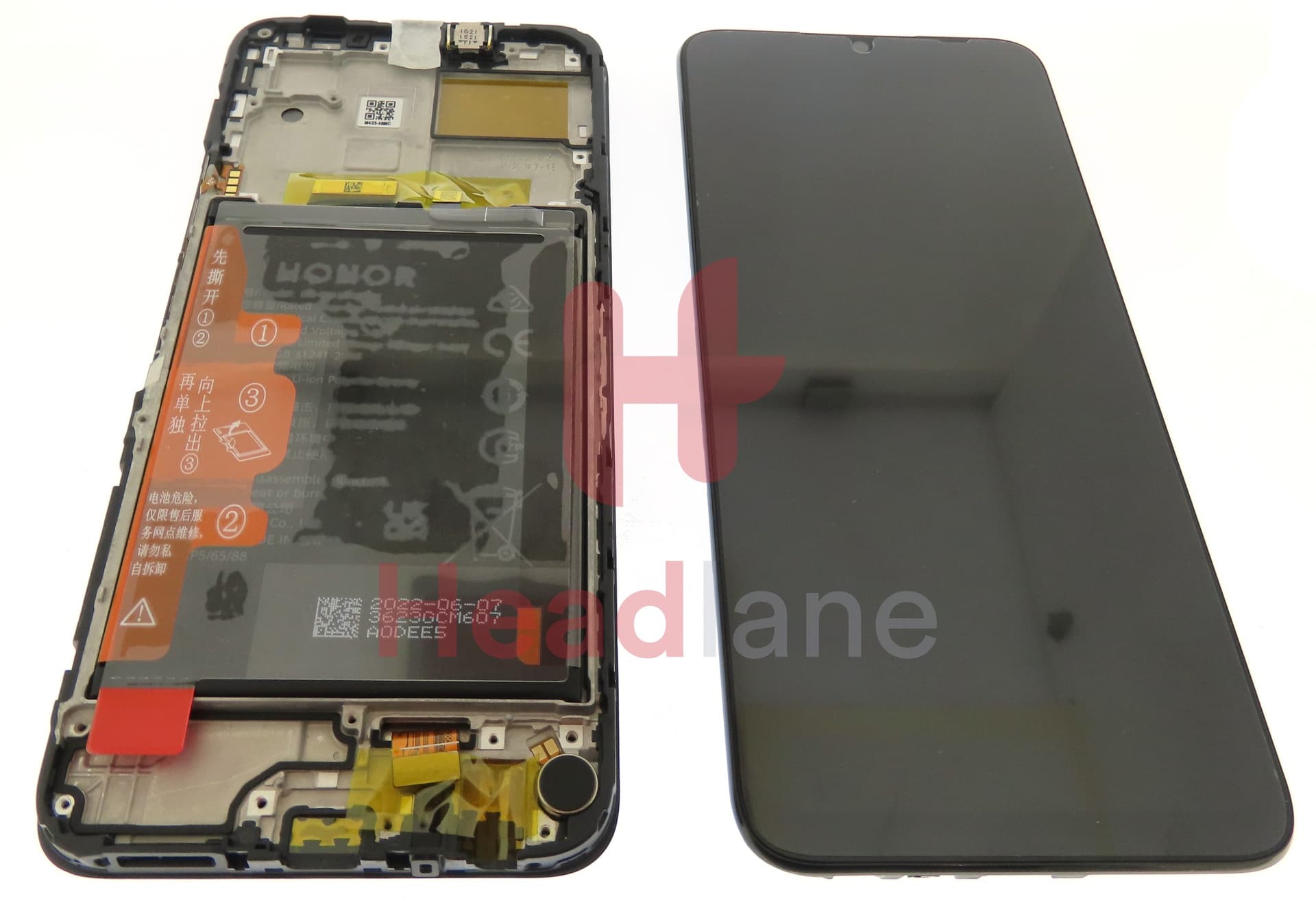 Honor X8 5G LCD Display / Screen + Touch + Battery Assembly - view 3