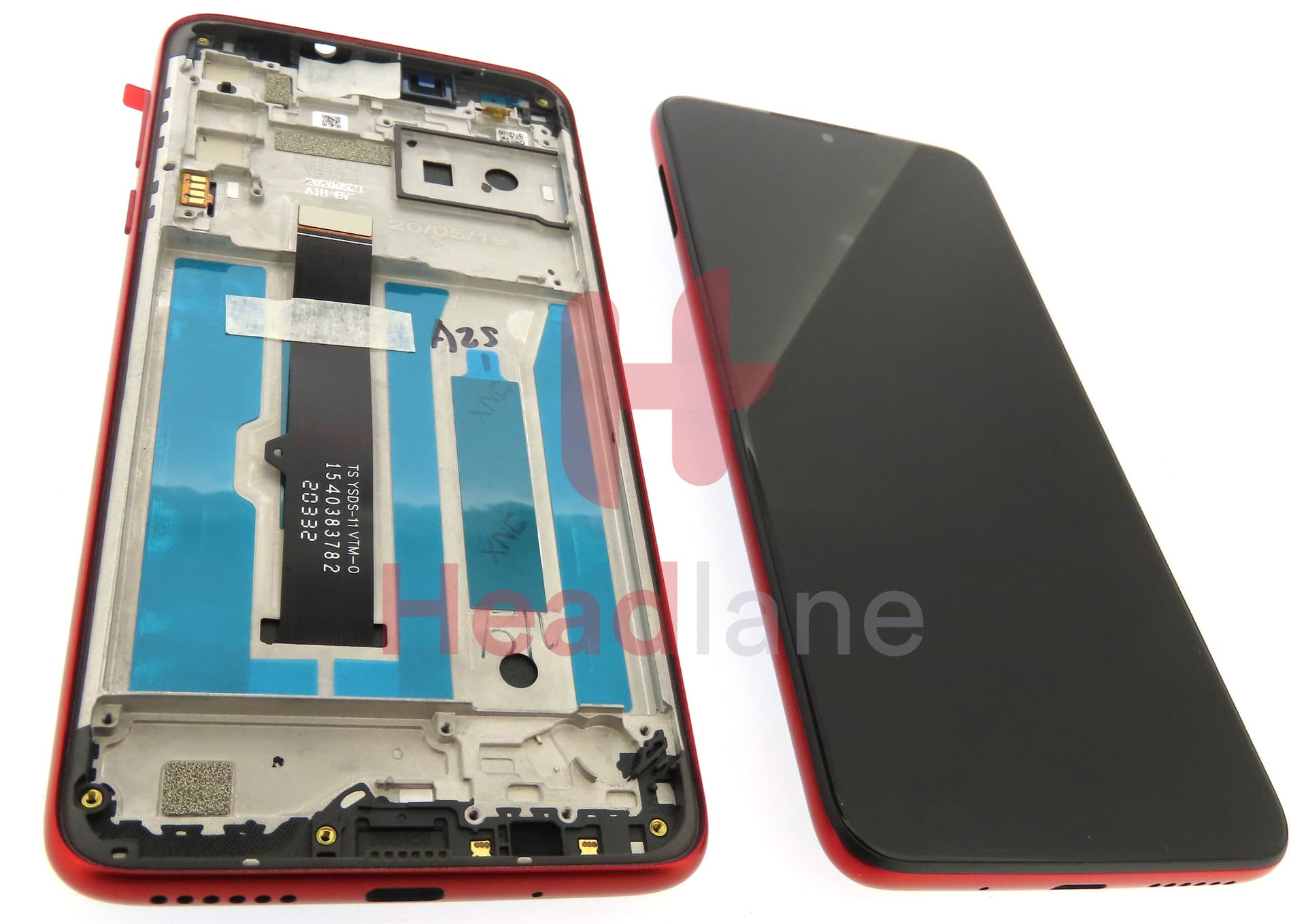 Motorola XT2015 Moto G8 Play LCD Display / Screen + Touch - Red - view 2