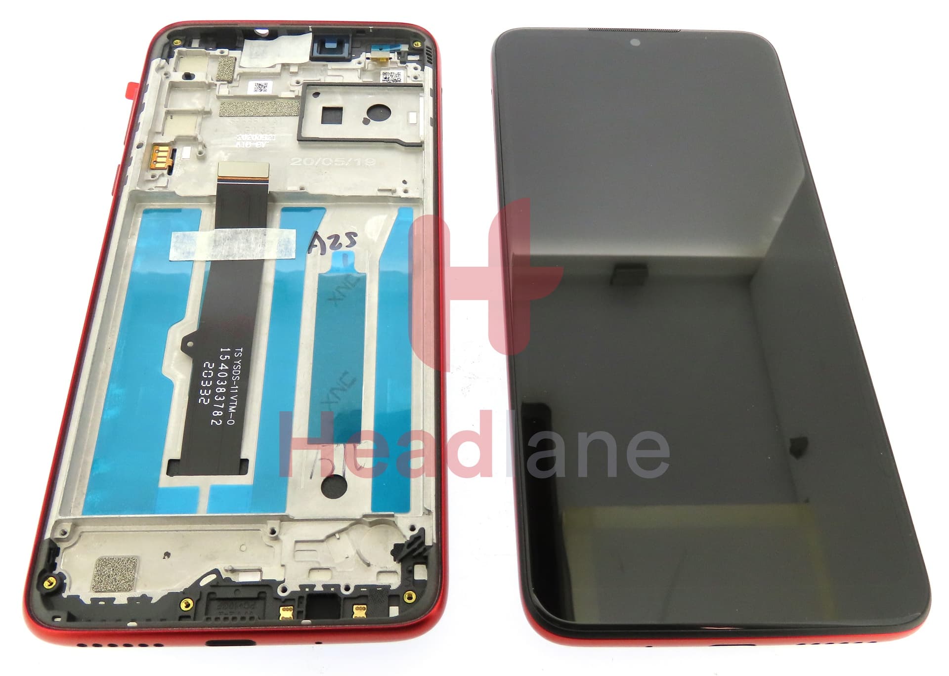 Motorola XT2015 Moto G8 Play LCD Display / Screen + Touch - Red - view 3