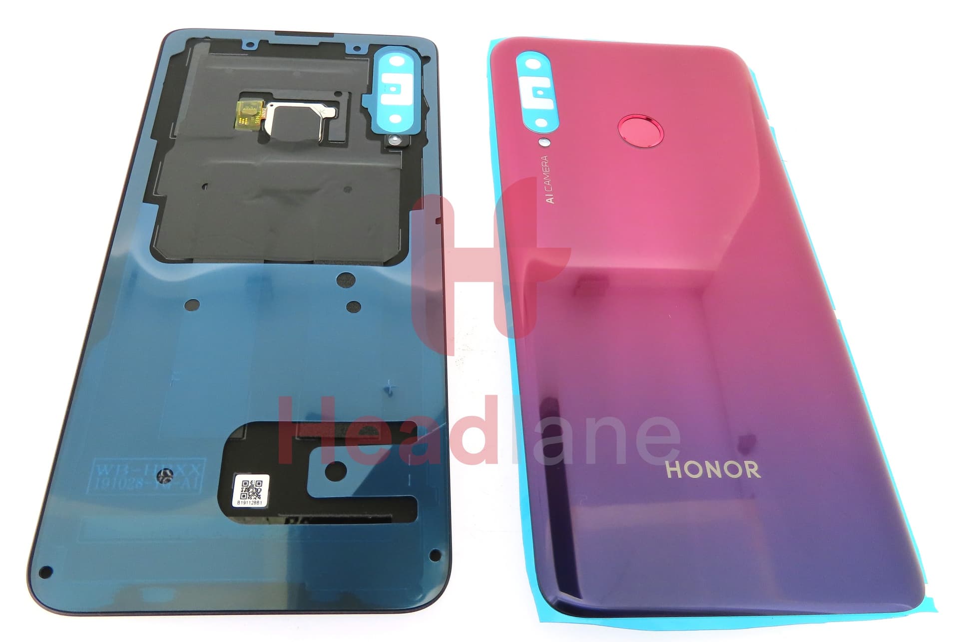 Huawei Honor 20 Lite Back / Battery Cover + Fingerprint Sensor - Red - view 3