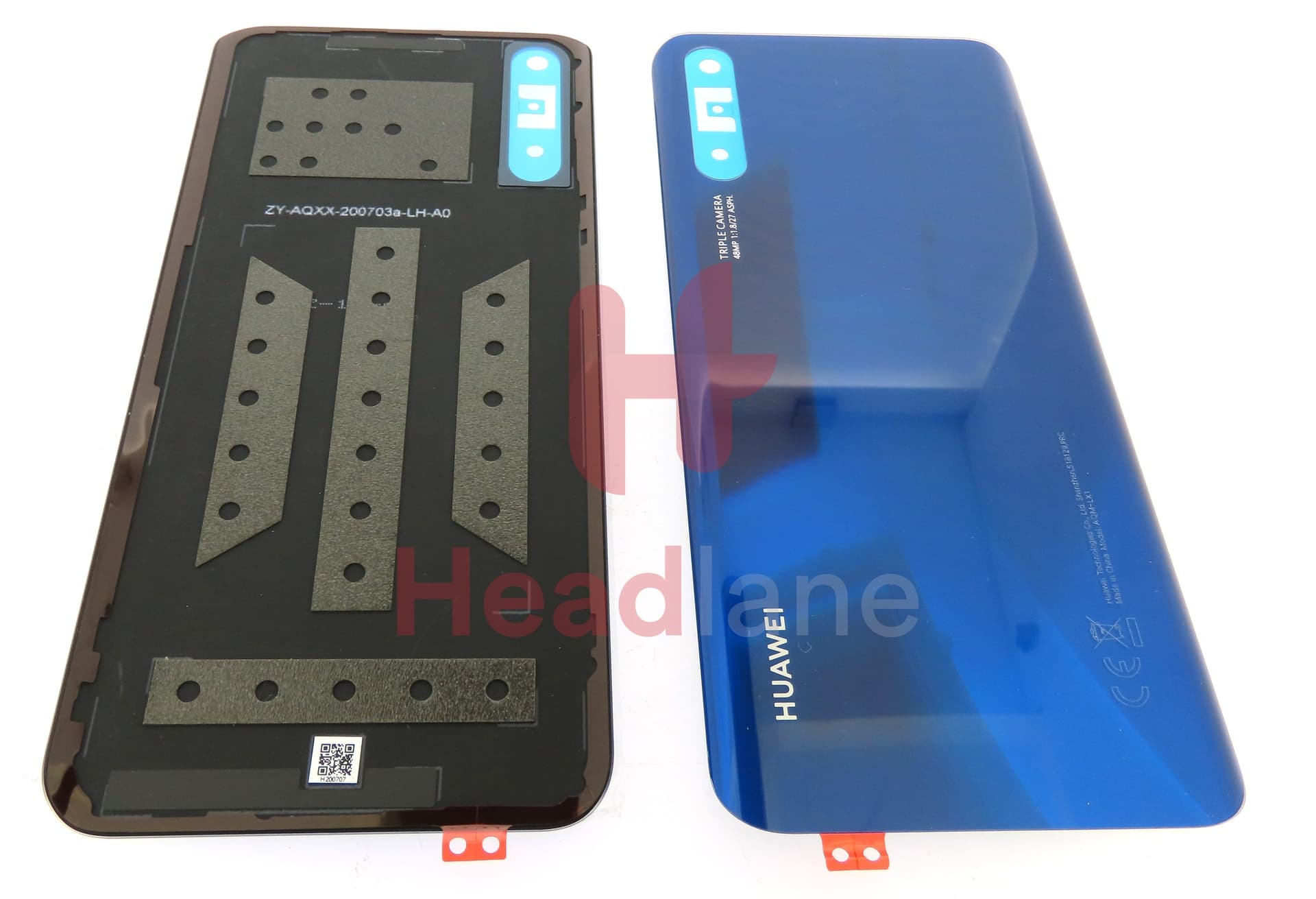 Huawei Y8p Back / Battery Cover - Blue - view 3