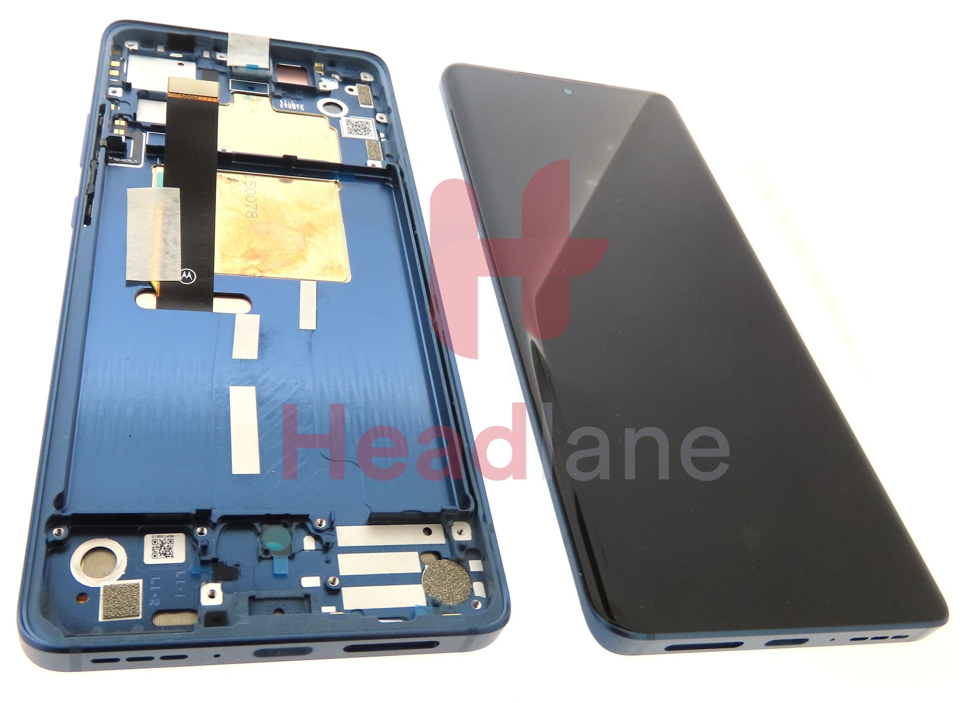 Motorola XT2243 Edge 30 Fusion LCD Display / Screen + Touch - Blue - view 2