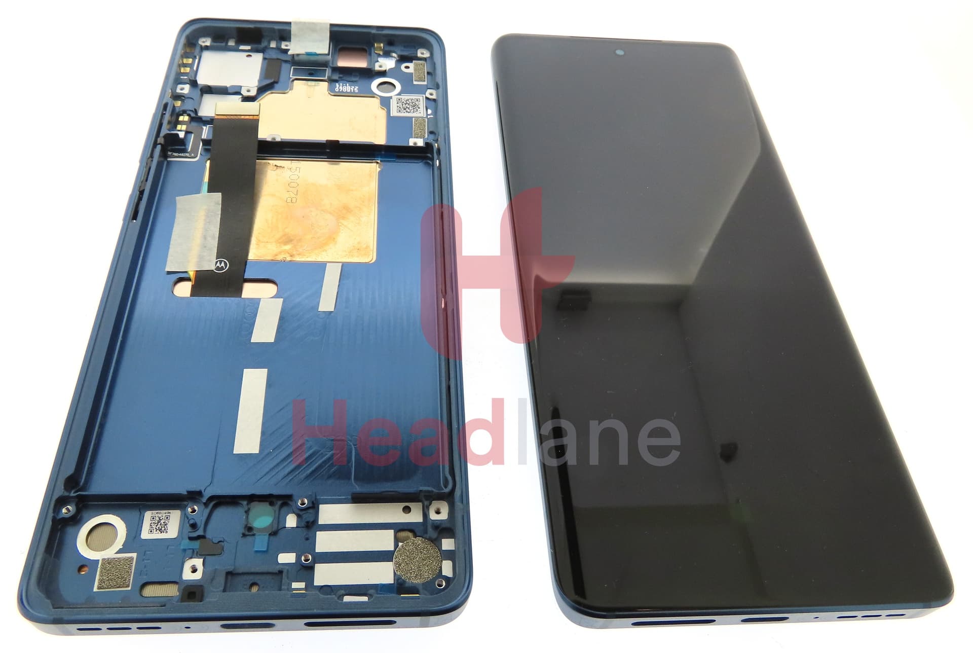 Motorola XT2243 Edge 30 Fusion LCD Display / Screen + Touch - Blue - view 3