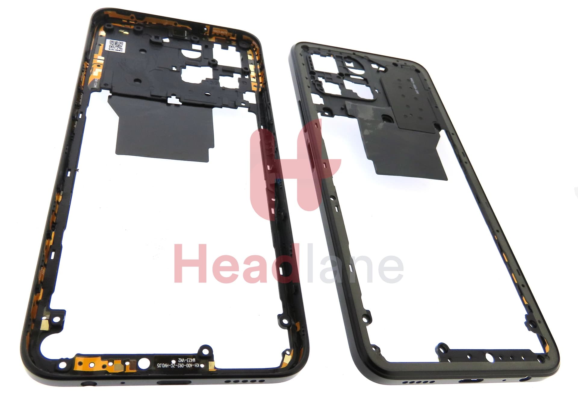 Honor X8 5G Middle Cover / Chassis + NFC Antenna - Black - view 3