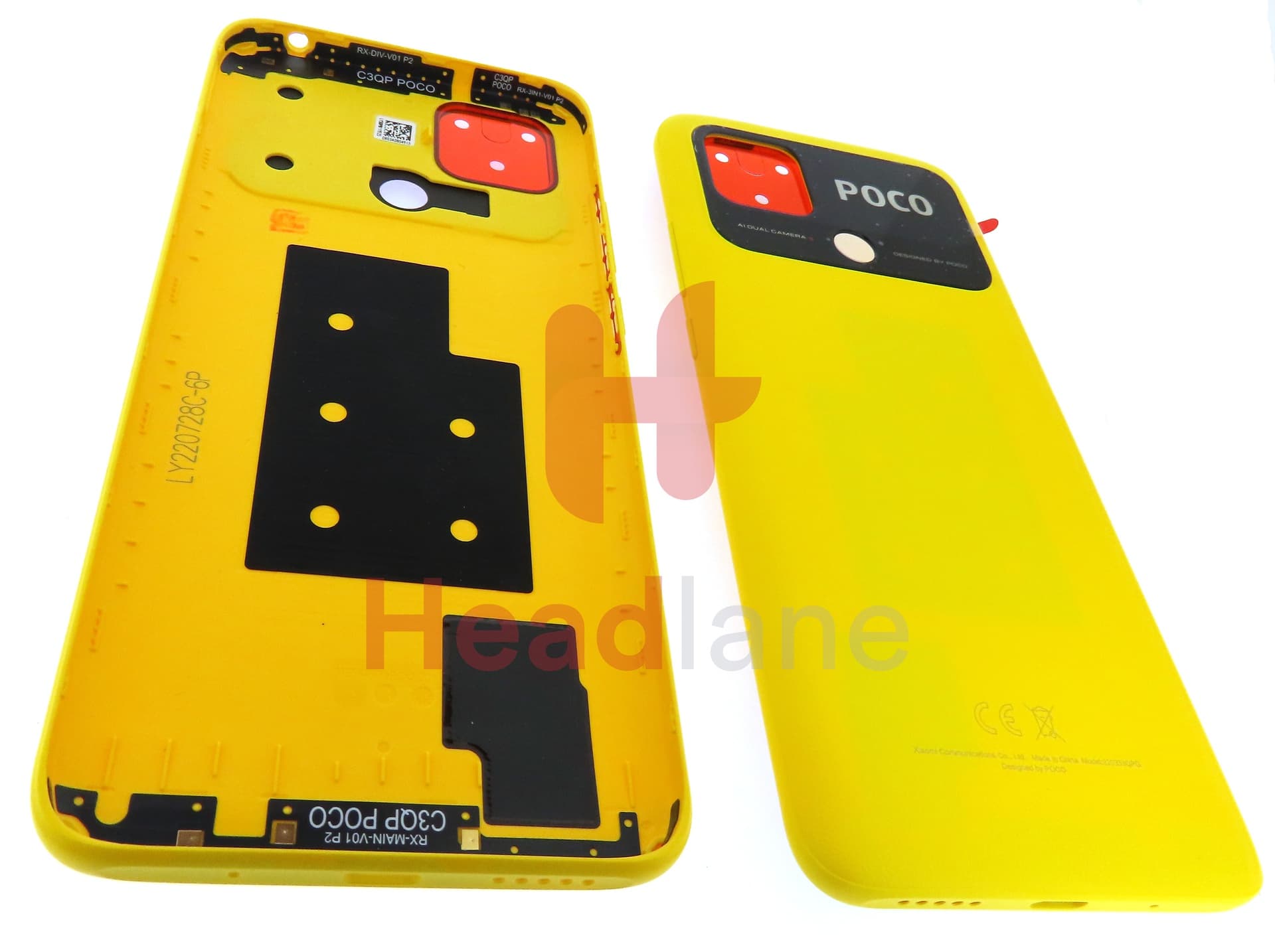 Xiaomi Poco C40 Back / Battery Cover - Yellow - view 2