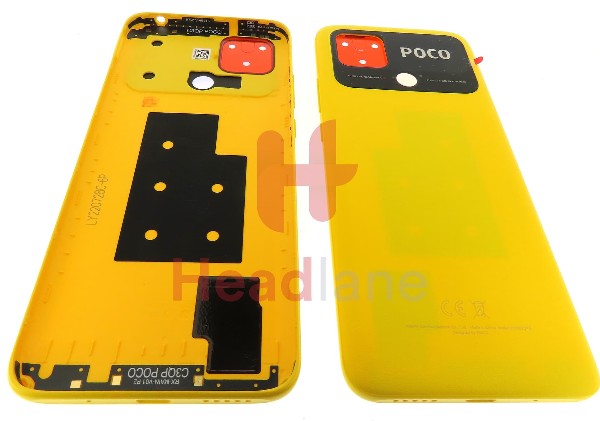 Xiaomi Poco C40 Back / Battery Cover - Yellow - view 3