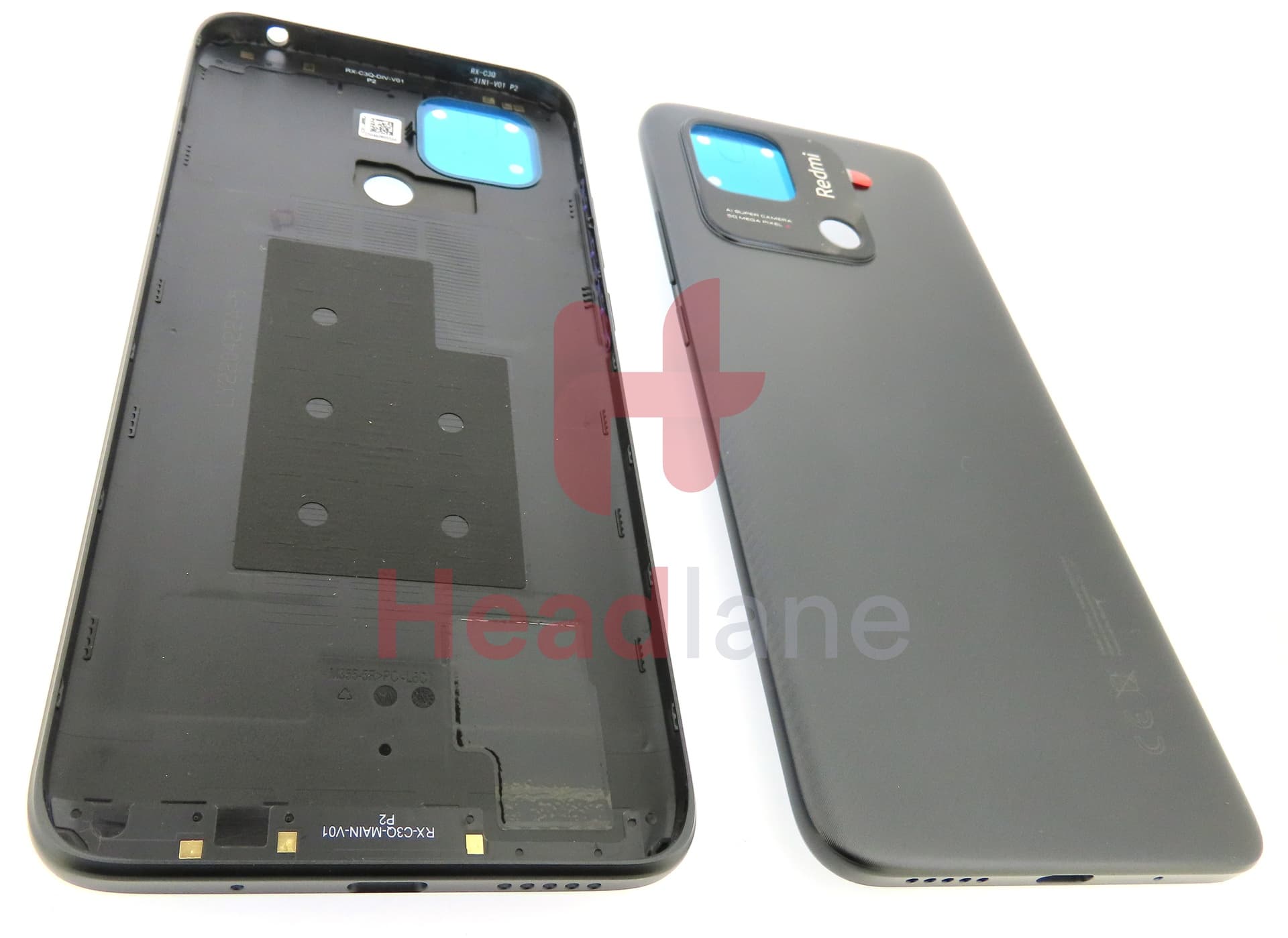 Xiaomi Redmi 10C Back / Battery Cover - Black - view 2