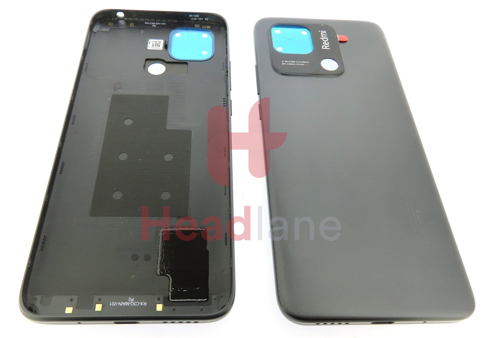 Xiaomi Redmi 10C Back / Battery Cover - Black - view 3