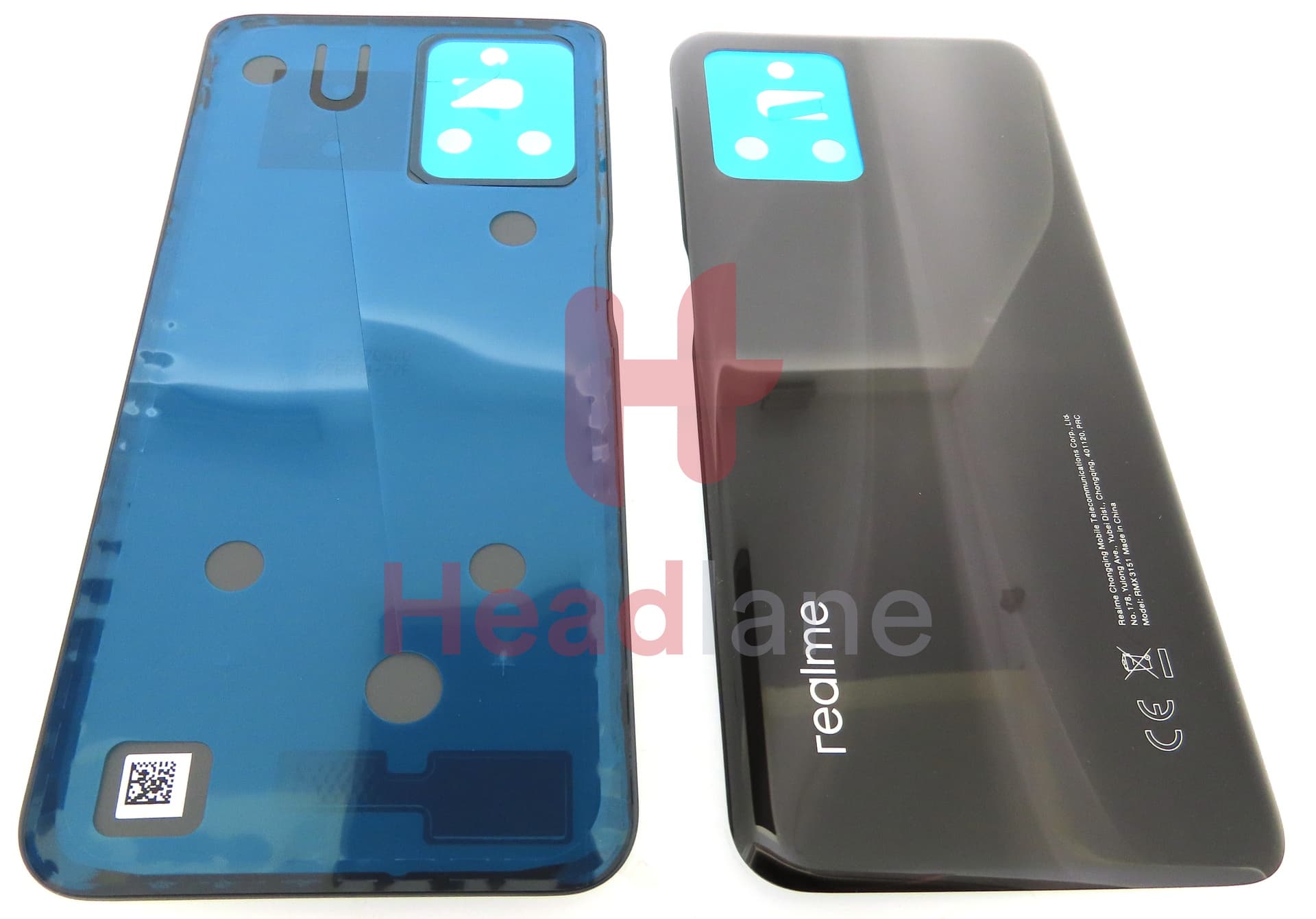 Realme RMX3151 8i Back / Battery Cover - Black - view 3