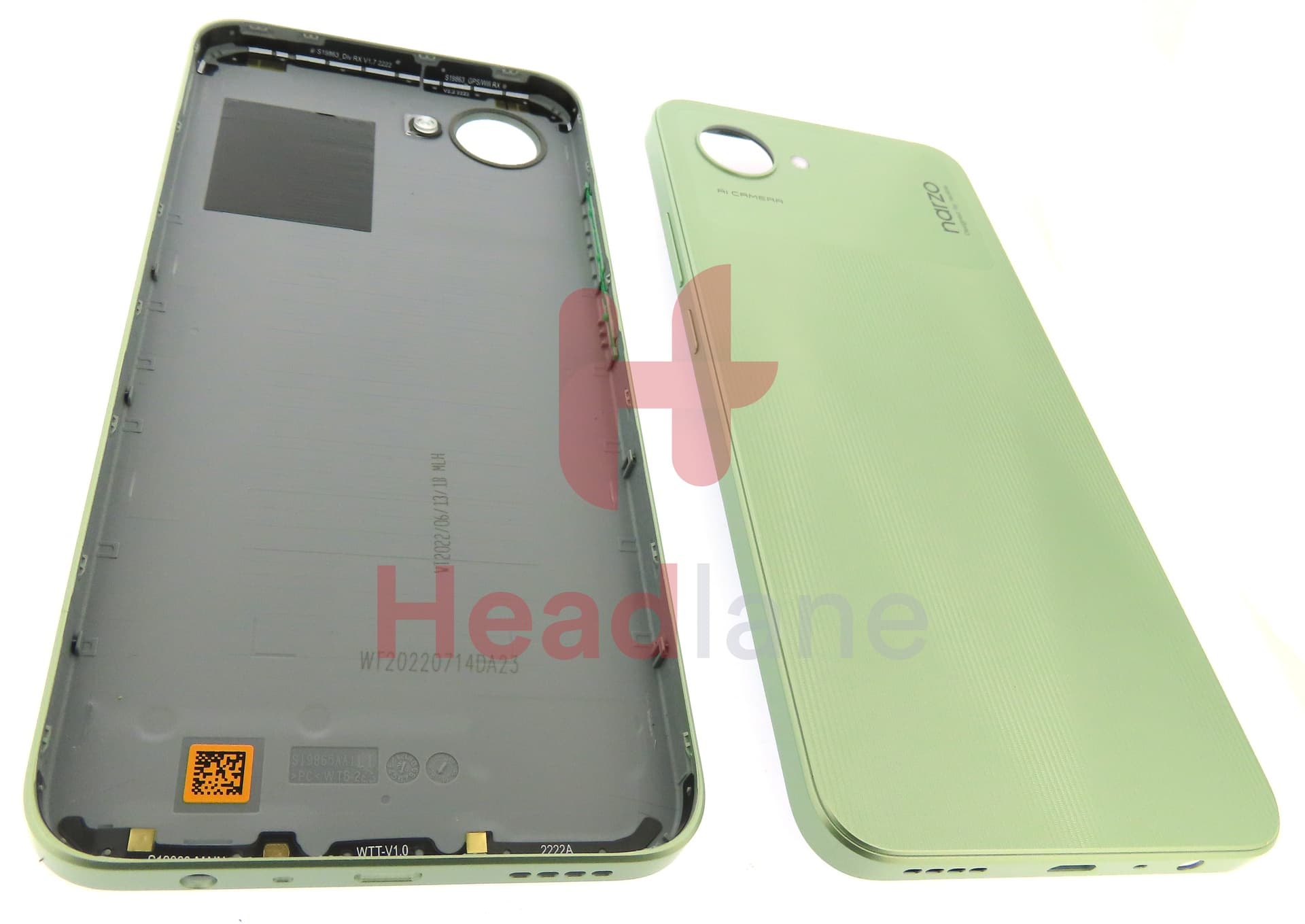 Realme RMX3506 Narzo 50i Prime Back / Battery Cover - Green - view 2