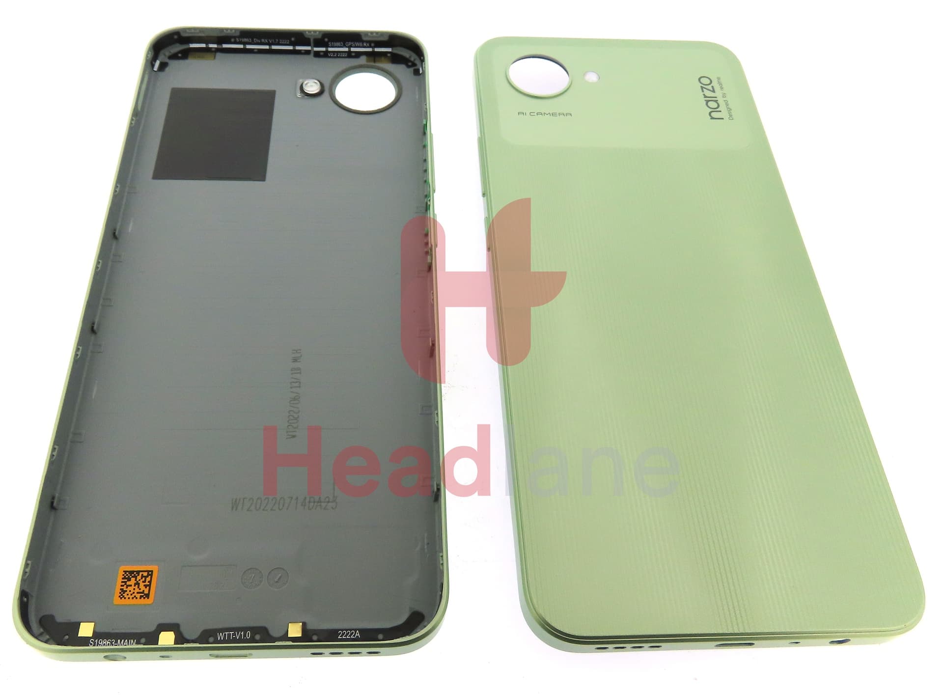 Realme RMX3506 Narzo 50i Prime Back / Battery Cover - Green - view 3
