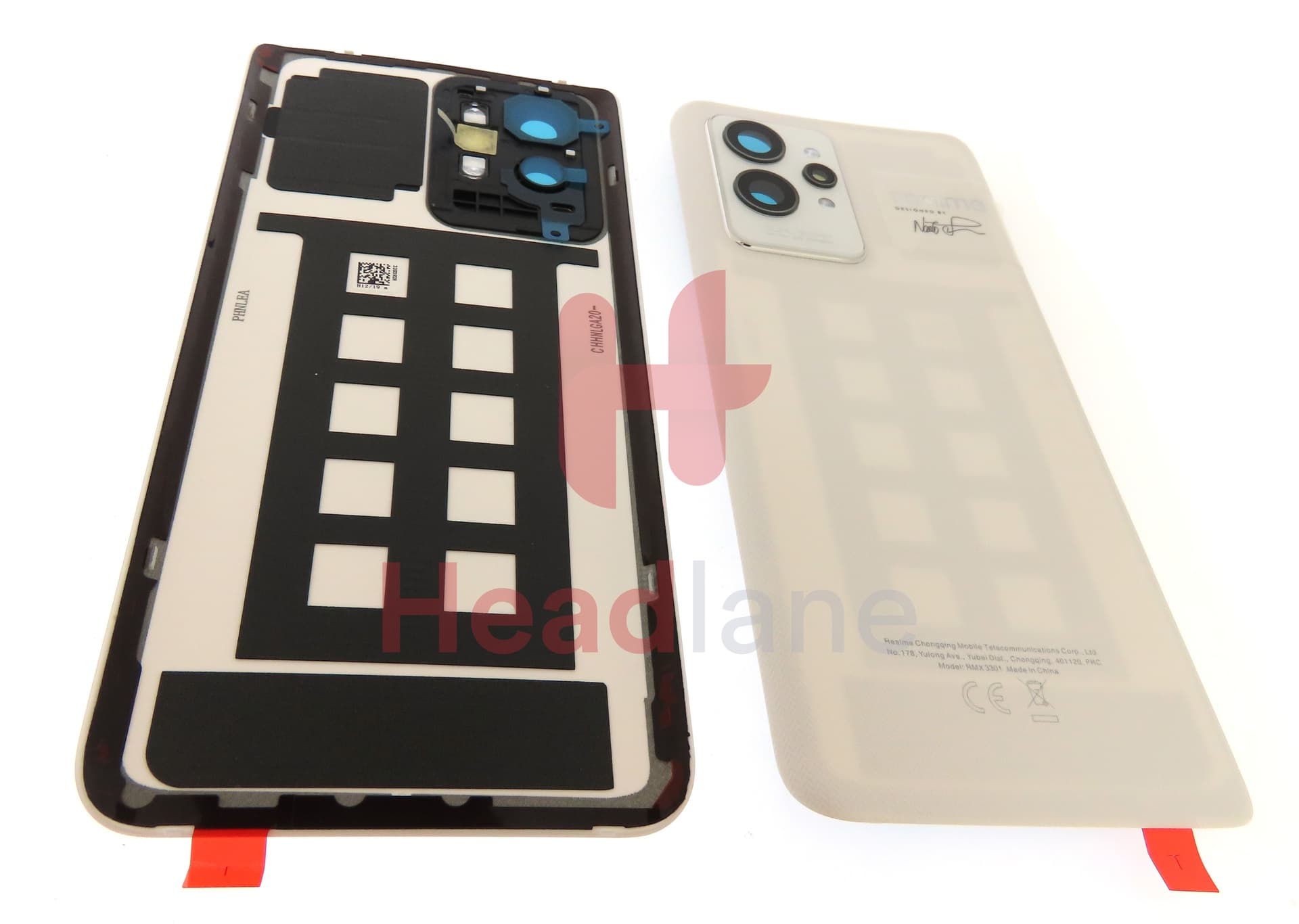 Realme RMX3301 GT2 Pro Back / Battery Cover - White - view 2