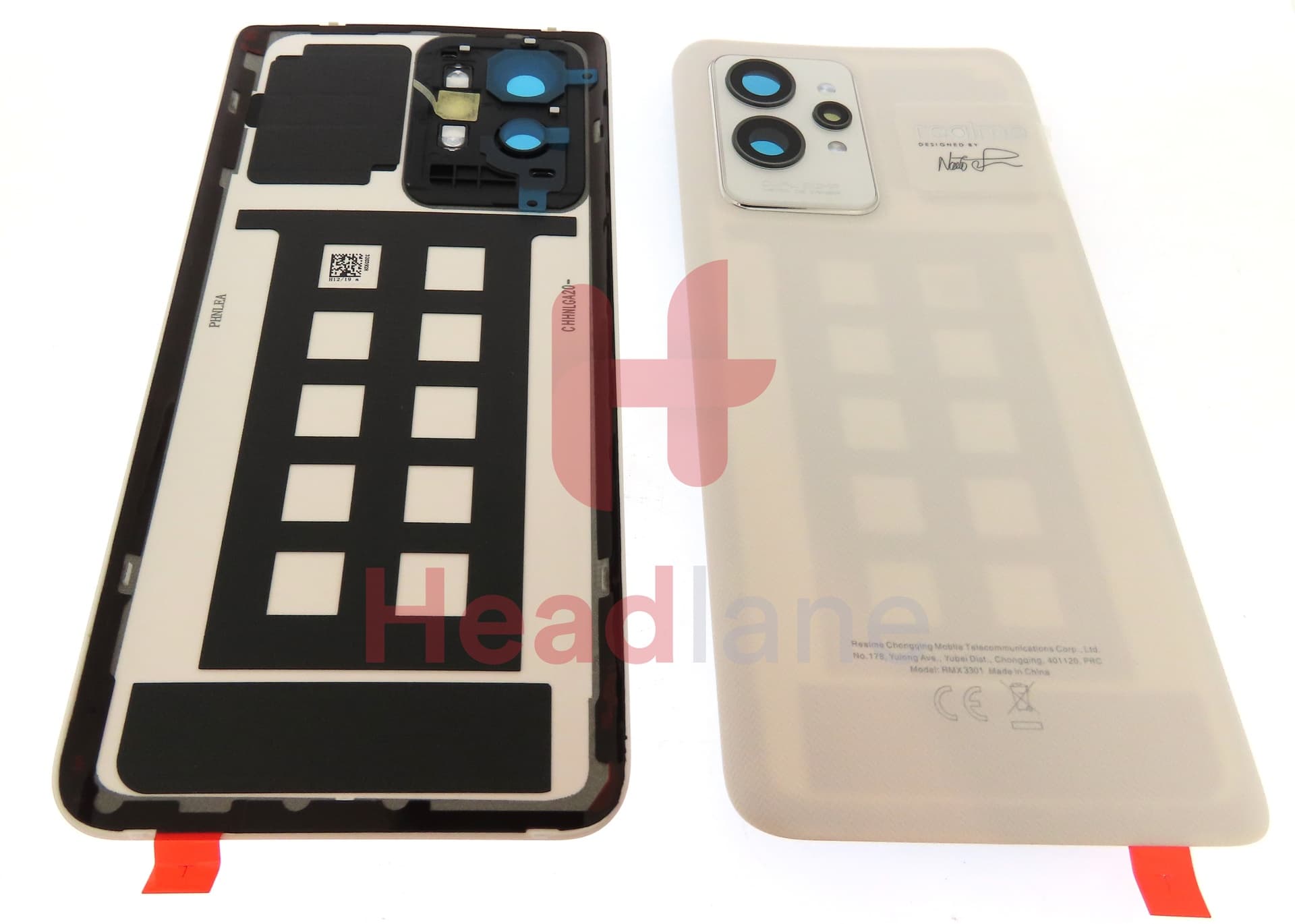 Realme RMX3301 GT2 Pro Back / Battery Cover - White - view 3